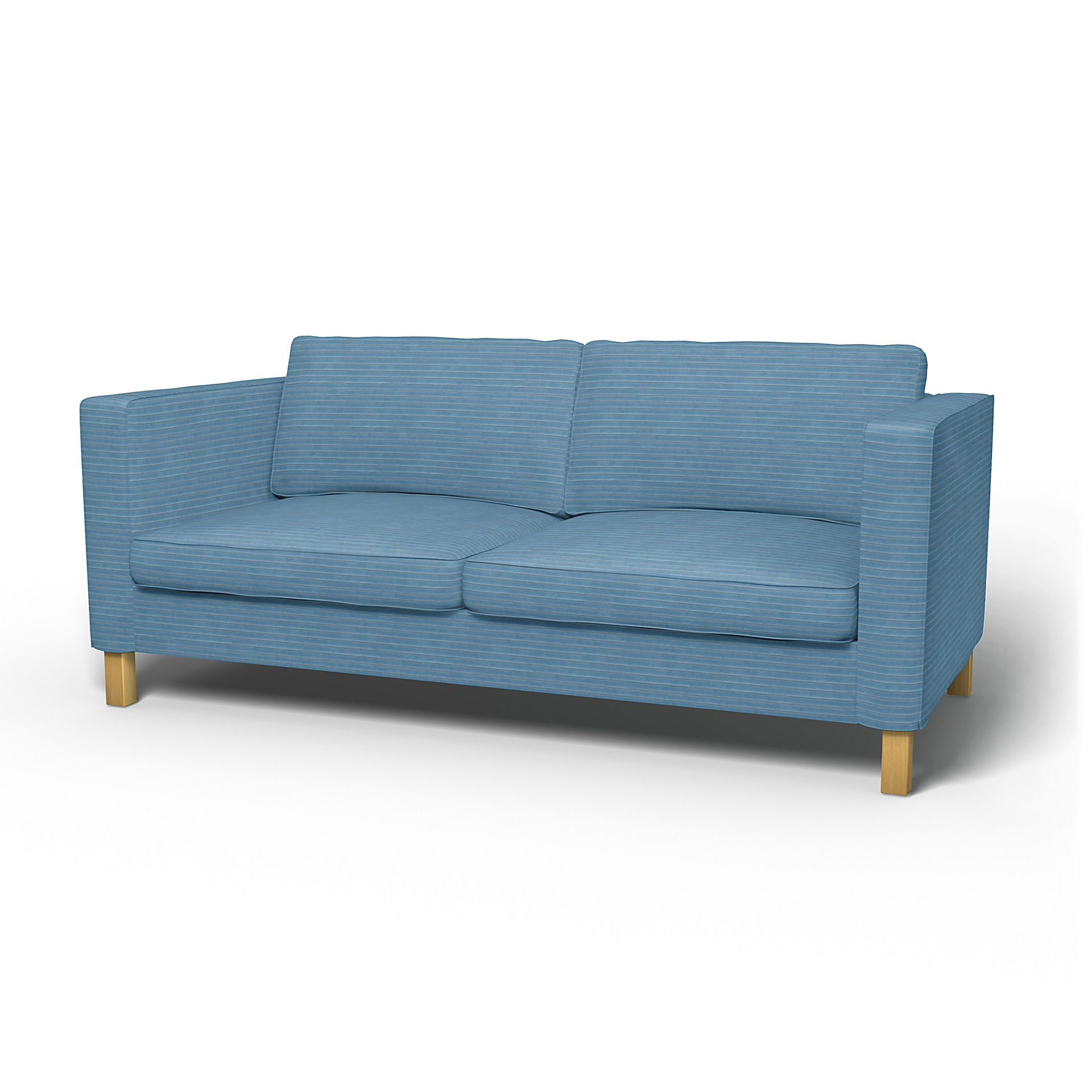 IKEA - Karlanda Sofa Bed Cover, Sky Blue, Corduroy - Bemz