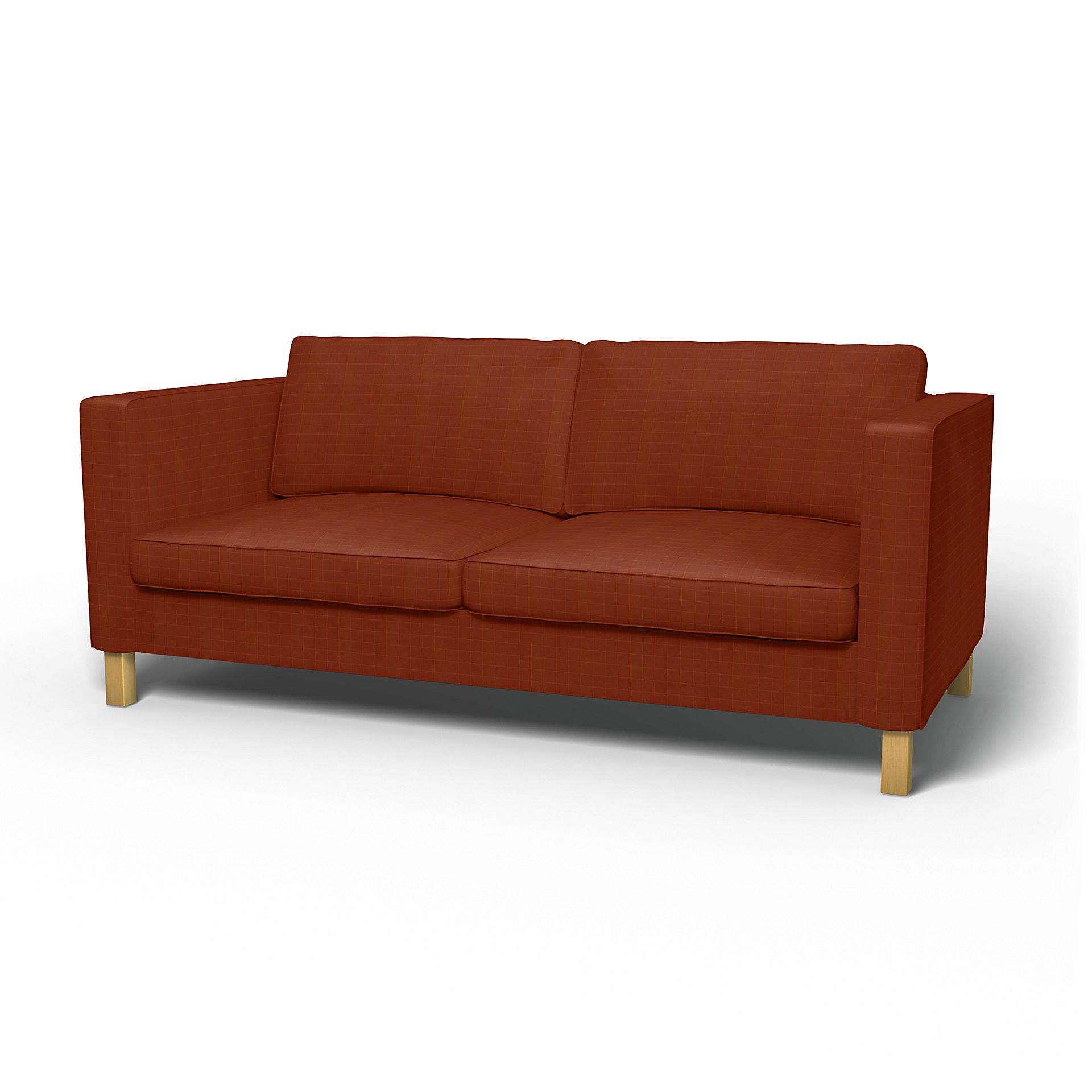 IKEA - Karlanda Sofa Bed Cover, Burnt Sienna, Velvet - Bemz