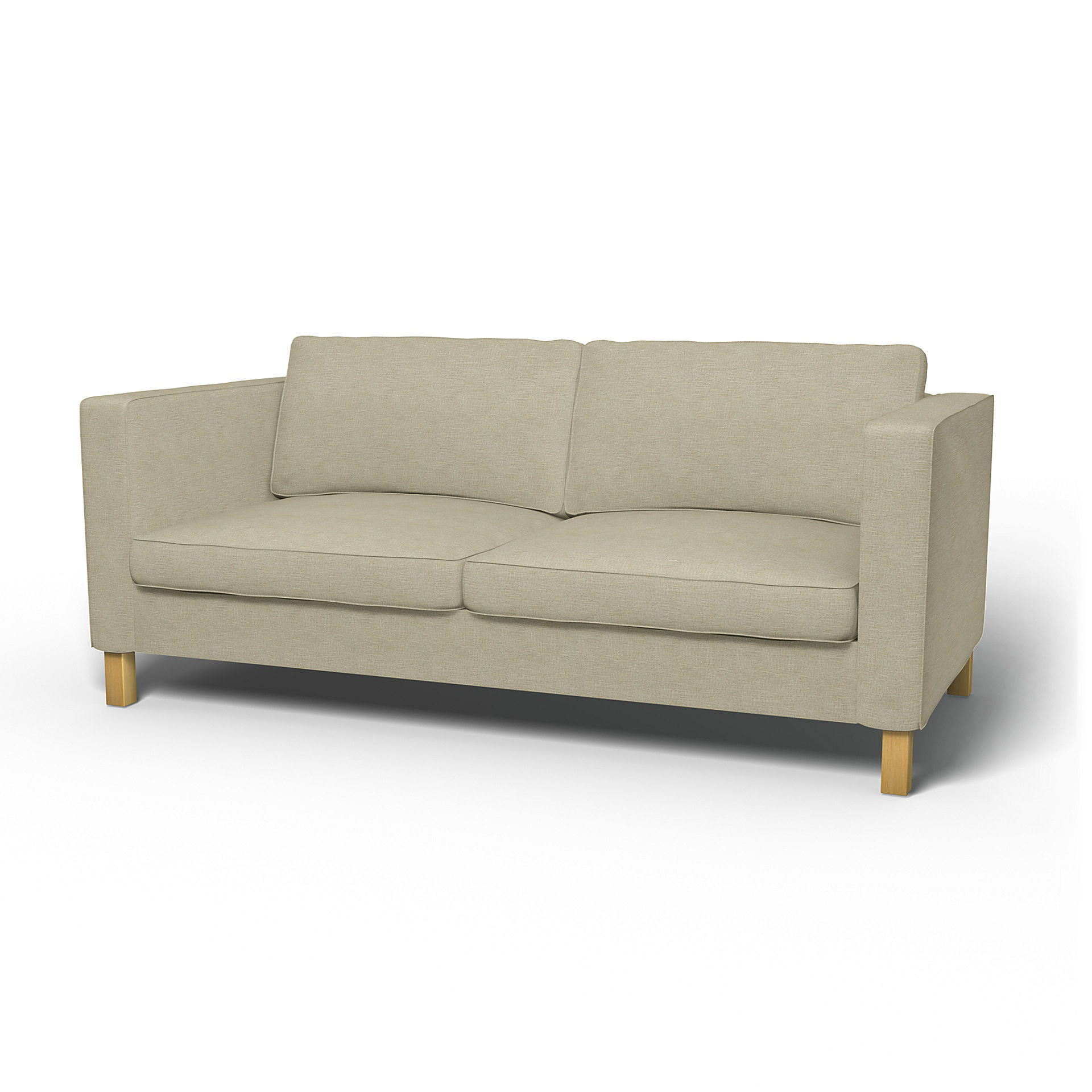 IKEA - Karlanda Sofa Bed Cover, Soft White, Bouclé & Texture - Bemz