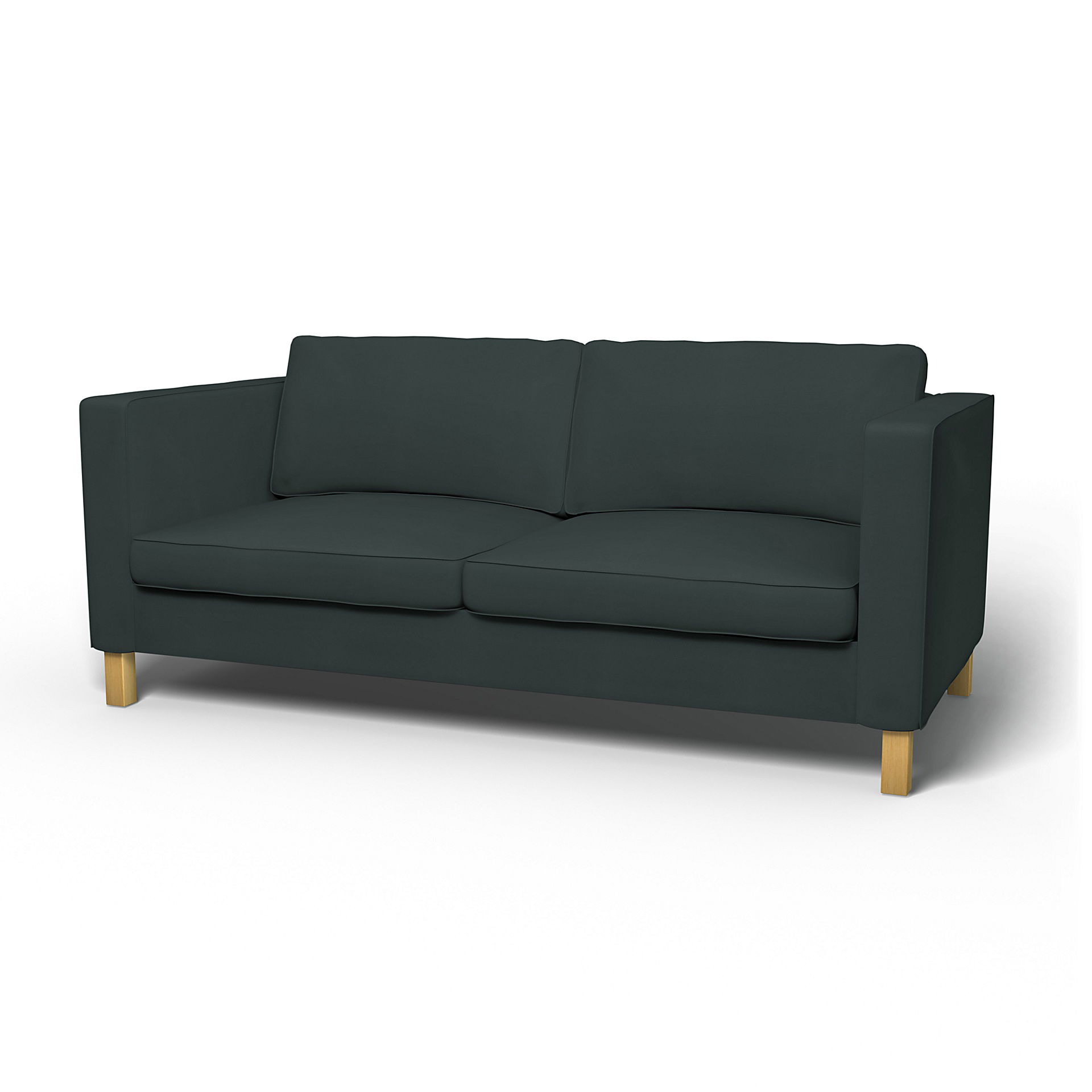 IKEA - Karlanda Sofa Bed Cover, Graphite Grey, Cotton - Bemz