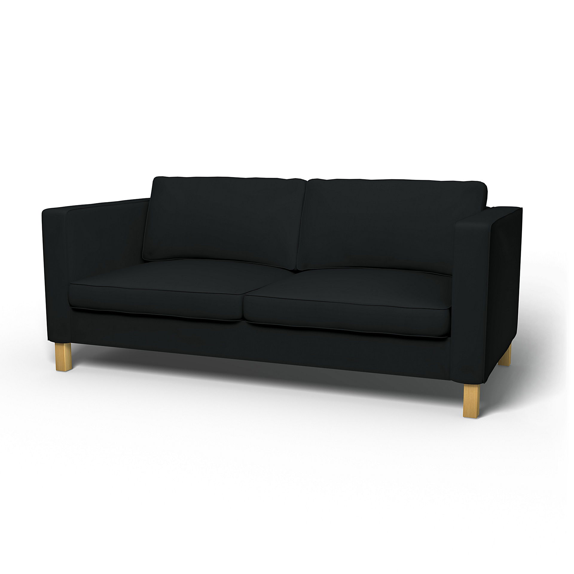 IKEA - Karlanda Sofa Bed Cover, Jet Black, Cotton - Bemz