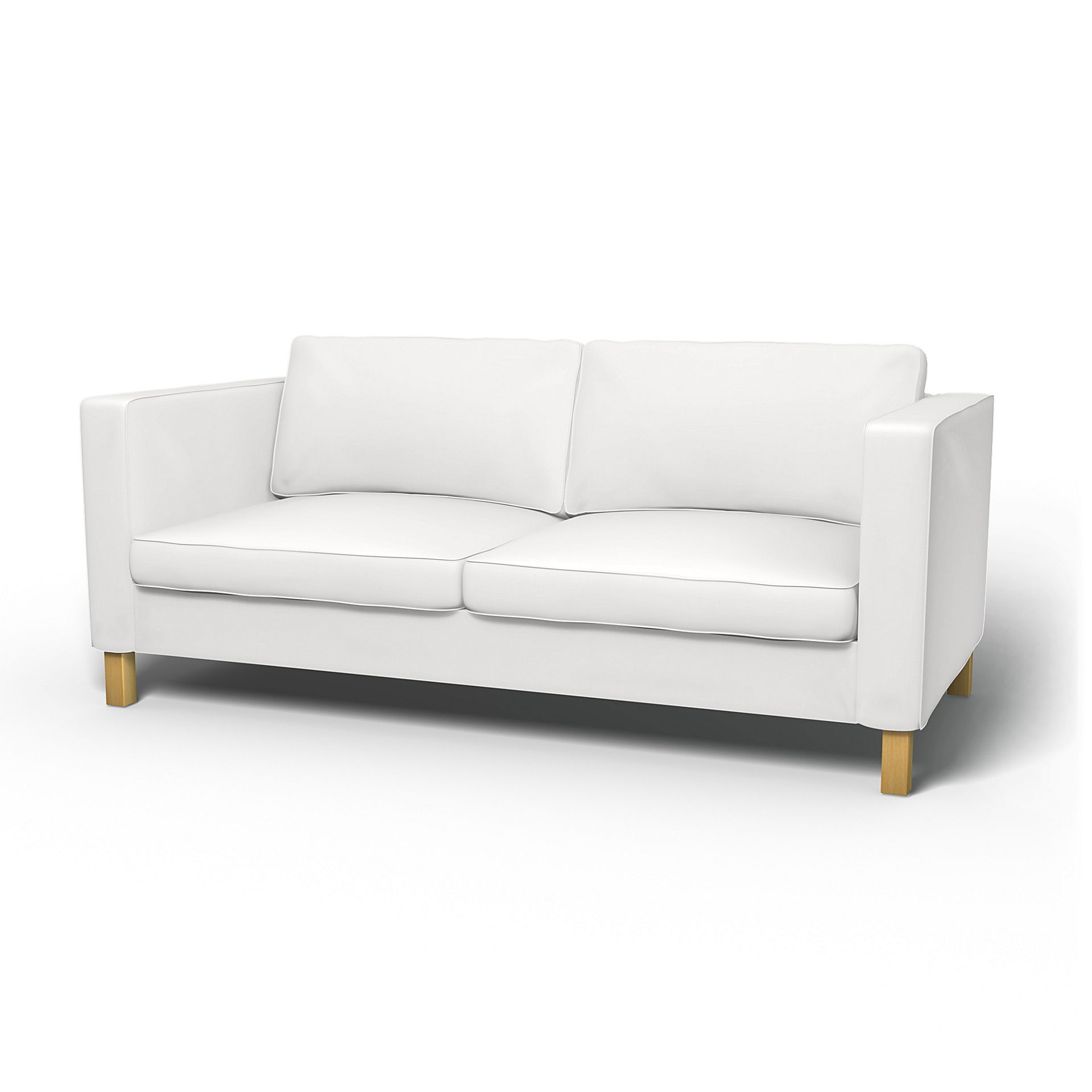 IKEA - Karlanda Sofa Bed Cover, Absolute White, Cotton - Bemz