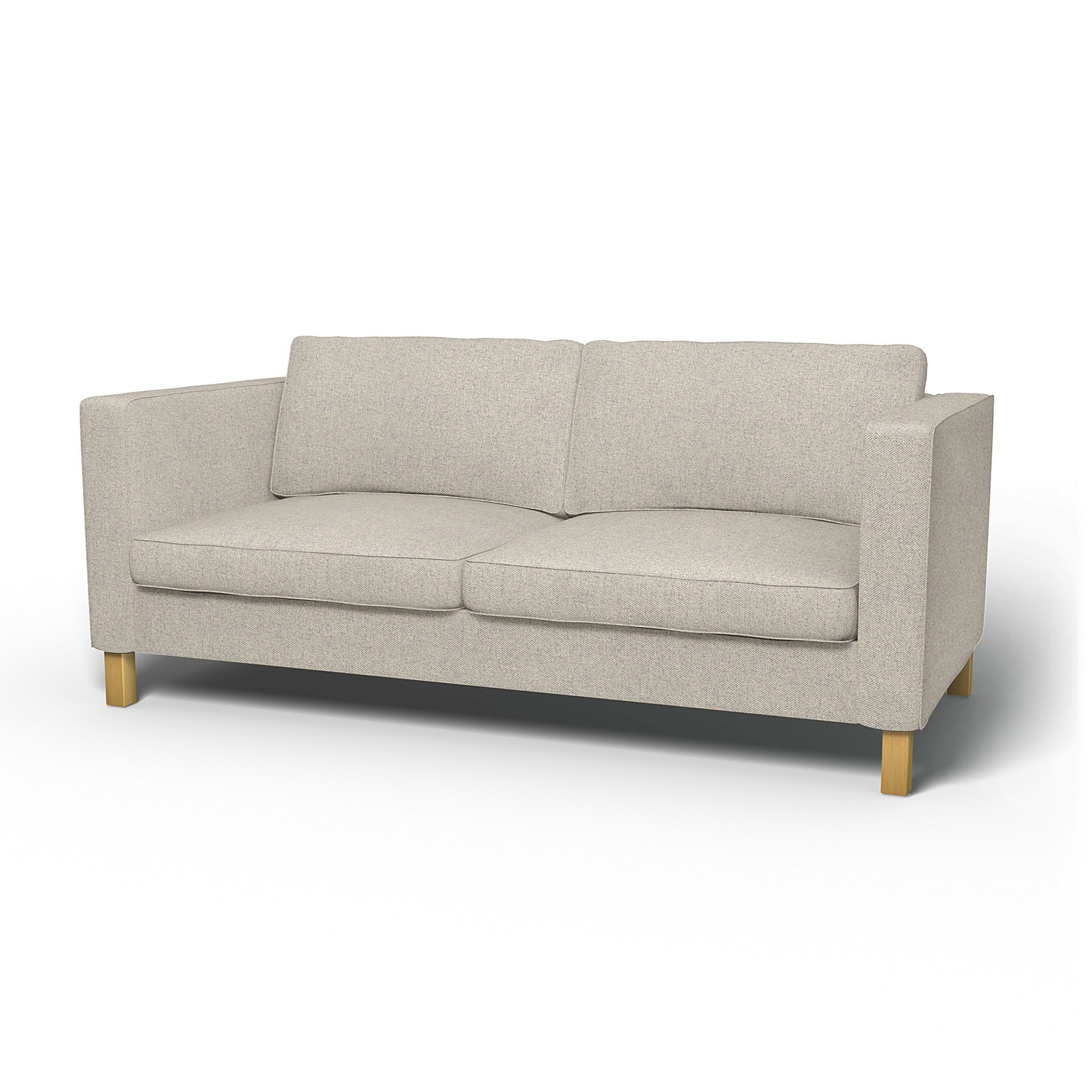 IKEA - Karlanda Sofa Bed Cover, Silver Grey, Cotton - Bemz
