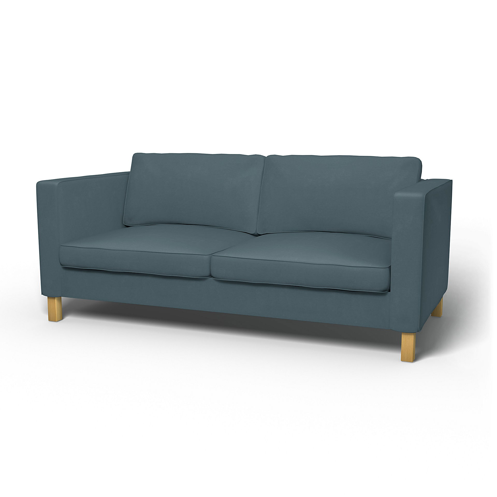 IKEA - Karlanda Sofa Bed Cover, Duck Egg, Velvet - Bemz