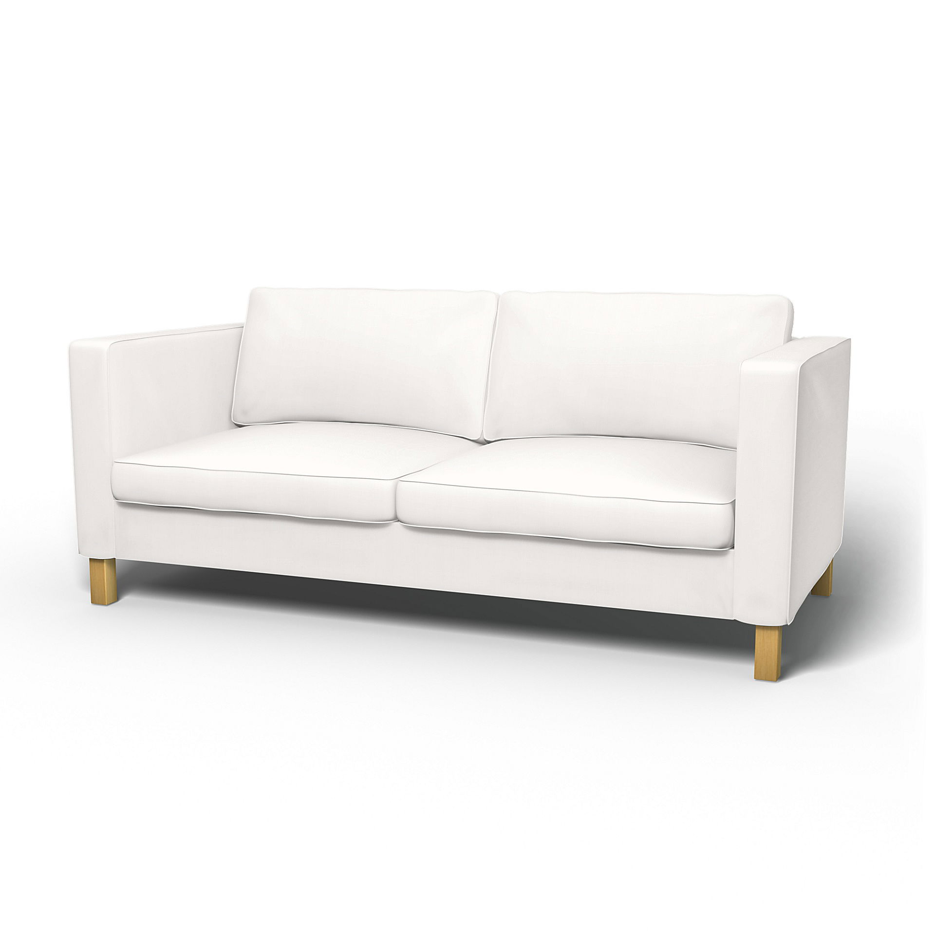 IKEA - Karlanda Sofa Bed Cover, Soft White, Linen - Bemz