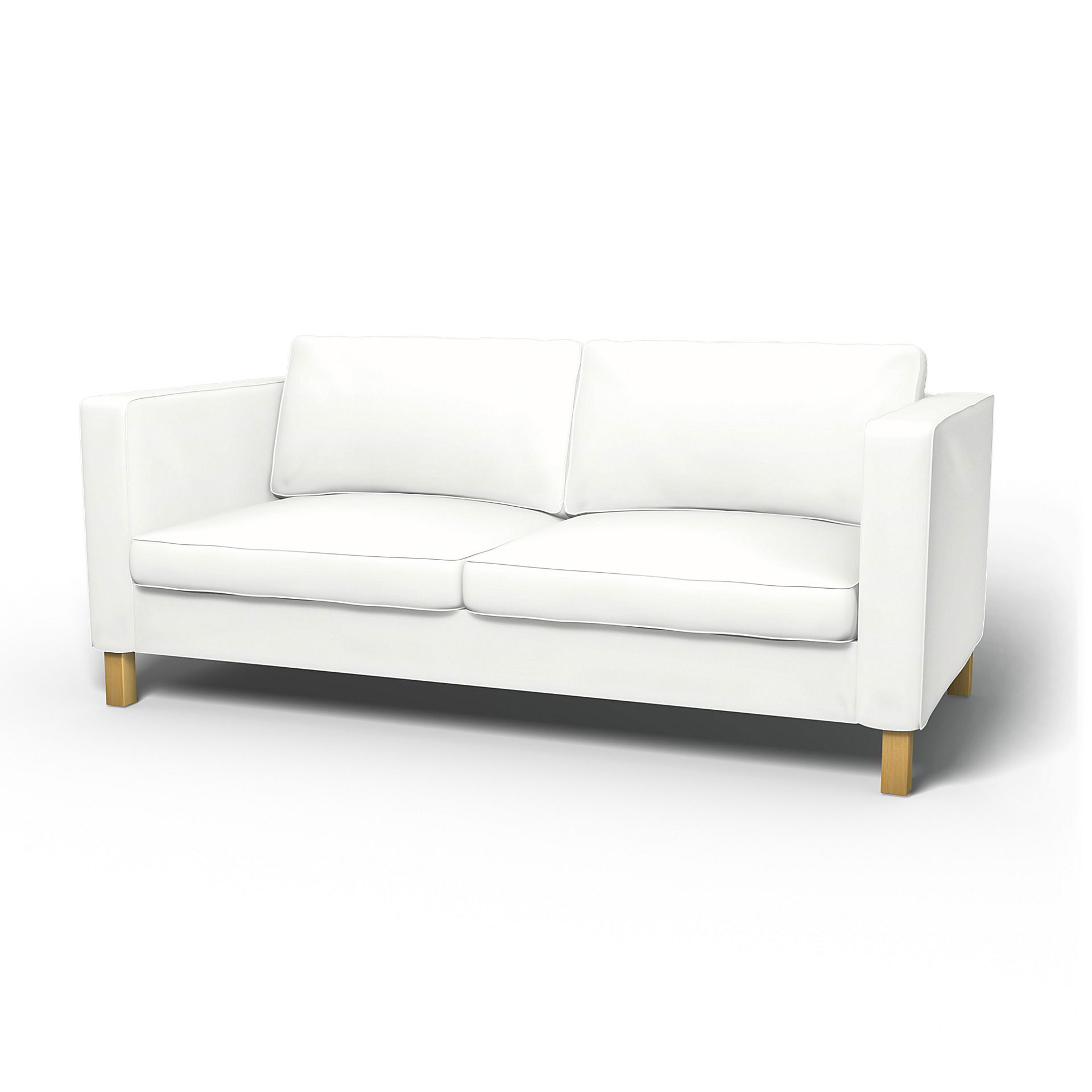 IKEA - Karlanda Sofa Bed Cover, Absolute White, Linen - Bemz
