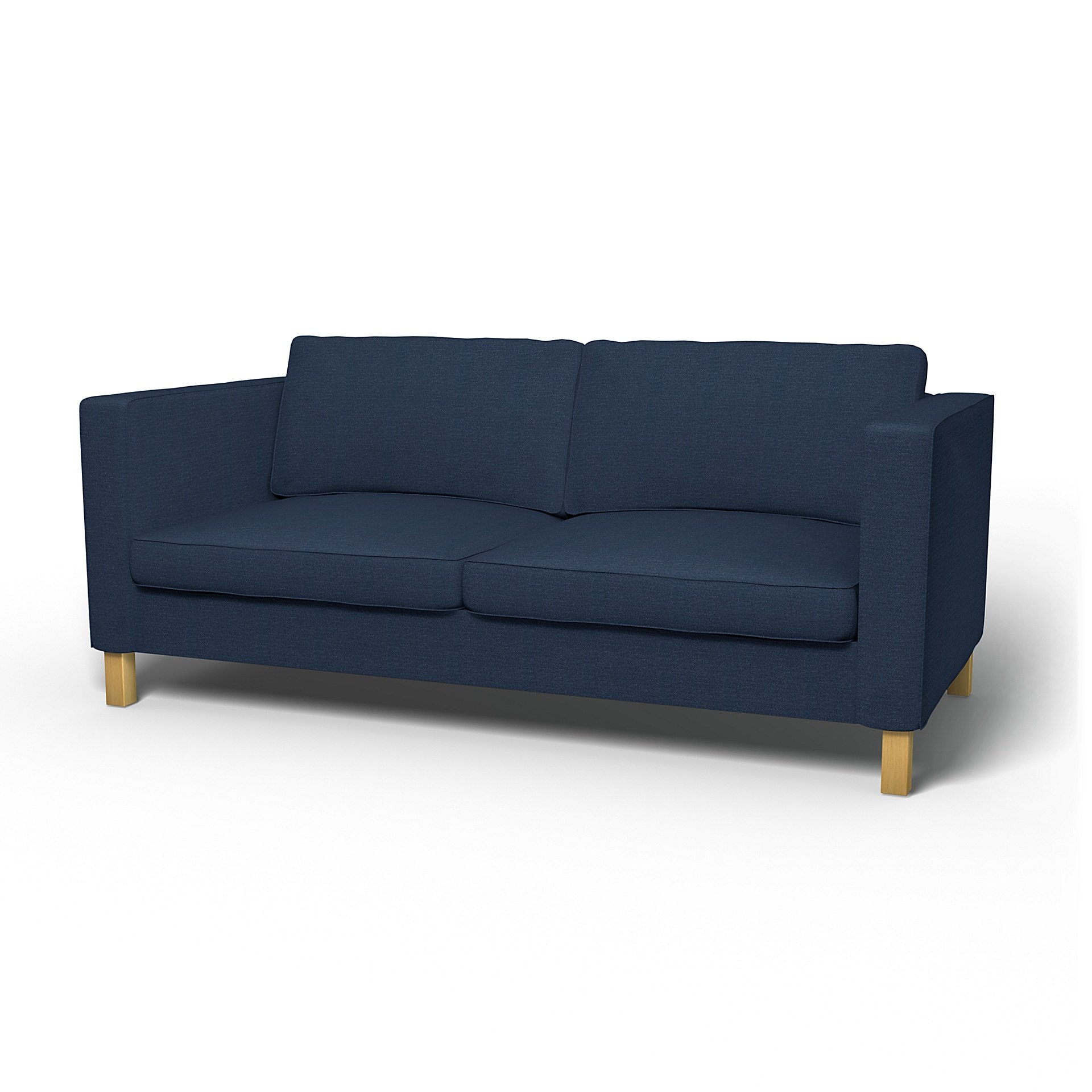 IKEA - Karlanda Sofa Bed Cover, Navy Blue, Linen - Bemz