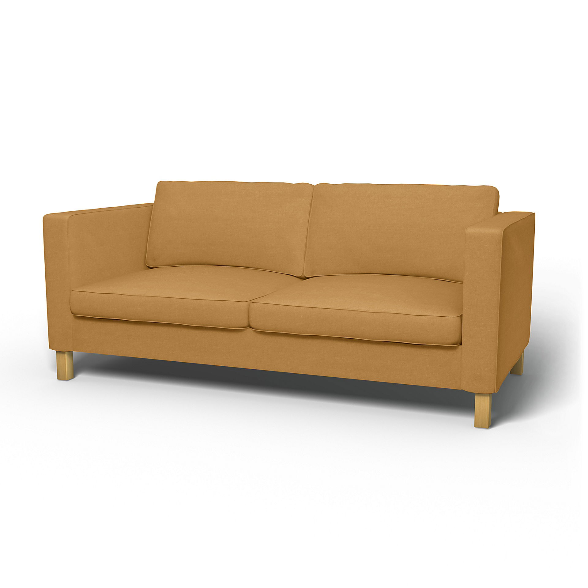 IKEA - Karlanda Sofa Bed Cover, Mustard, Linen - Bemz