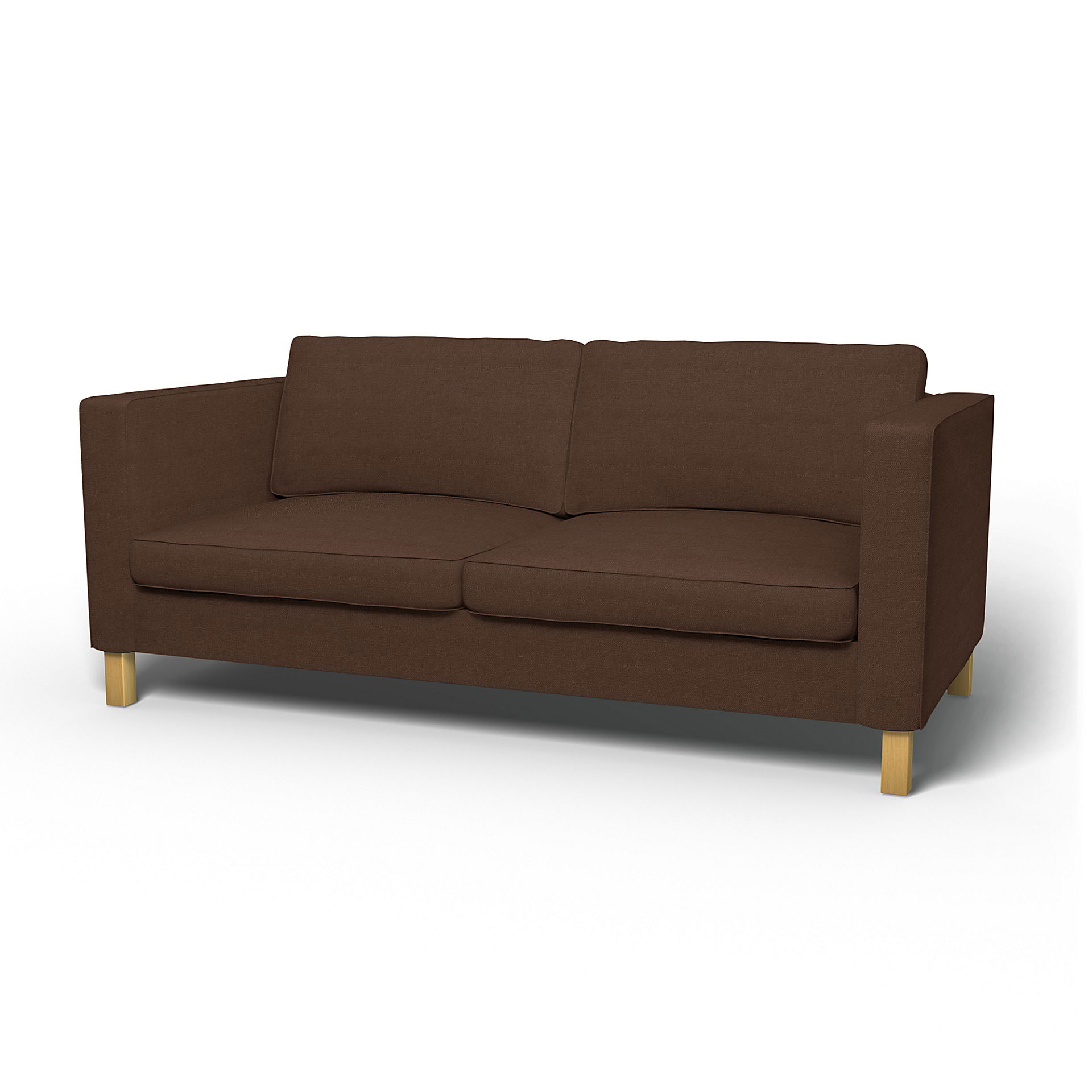 IKEA - Karlanda Sofa Bed Cover, Chocolate, Linen - Bemz