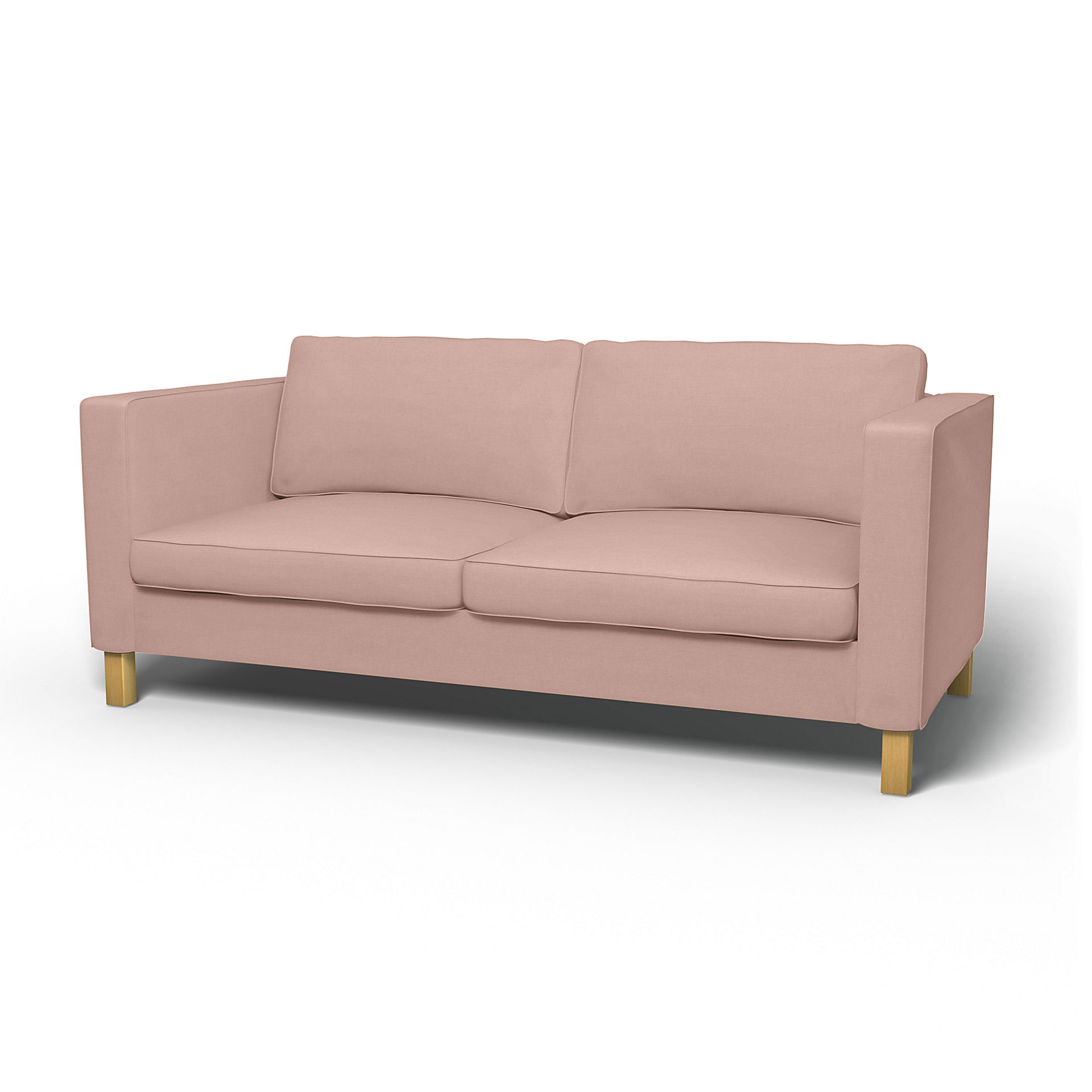 IKEA - Karlanda Sofa Bed Cover, Blush, Linen - Bemz