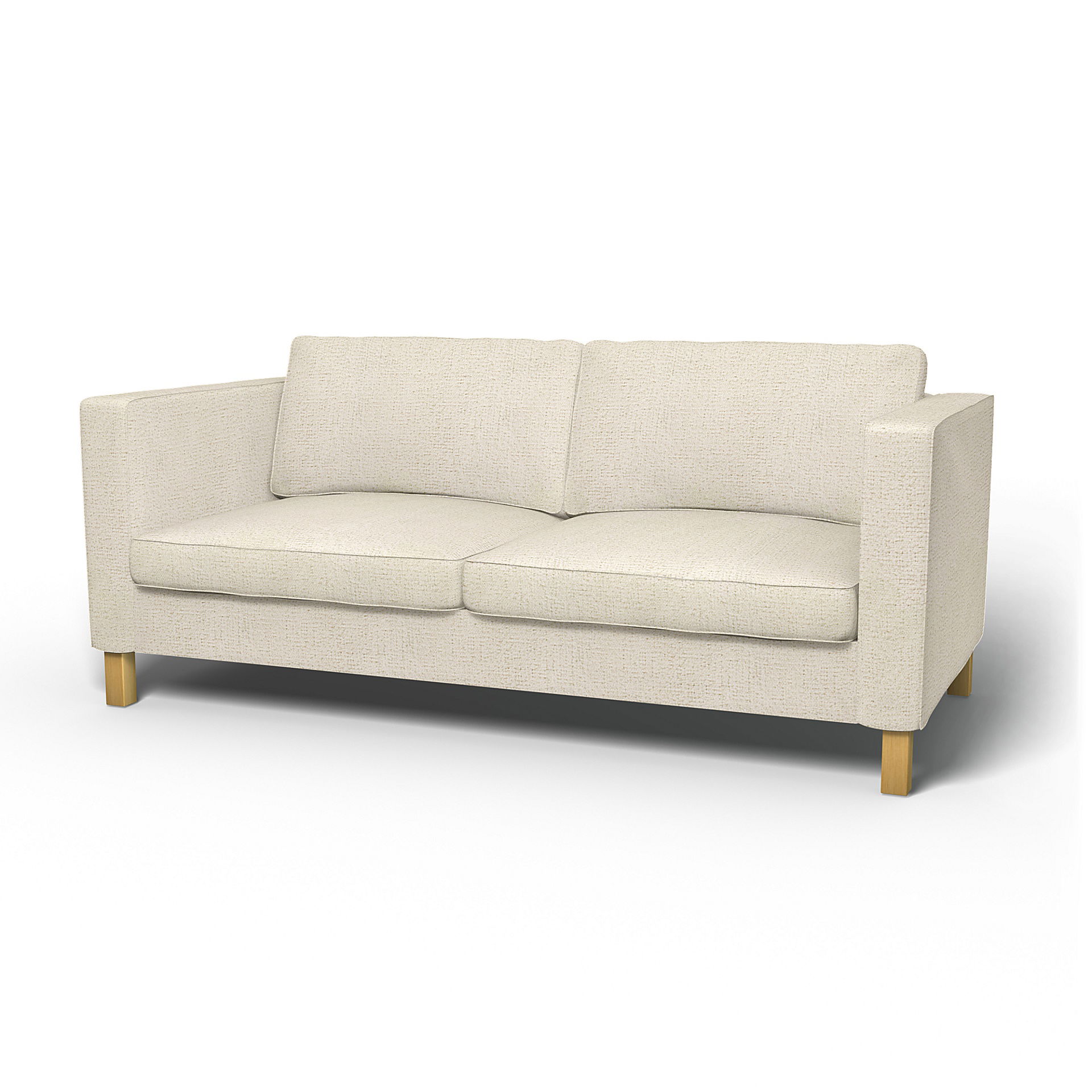 IKEA - Karlanda Sofa Bed Cover, Ecru, Bouclé & Texture - Bemz