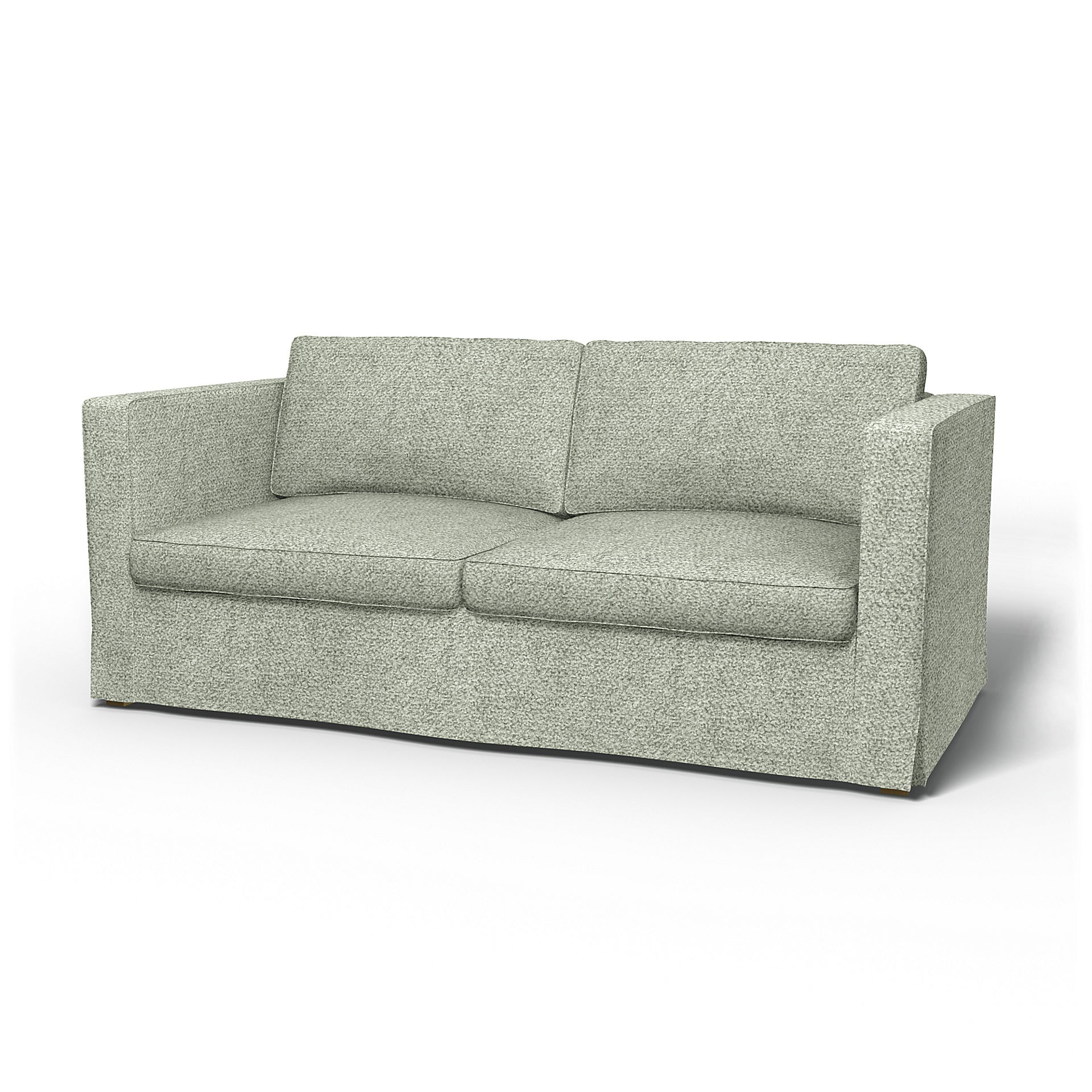 IKEA - Karlanda Sofa Bed Cover, Pistachio, Bouclé & Texture - Bemz