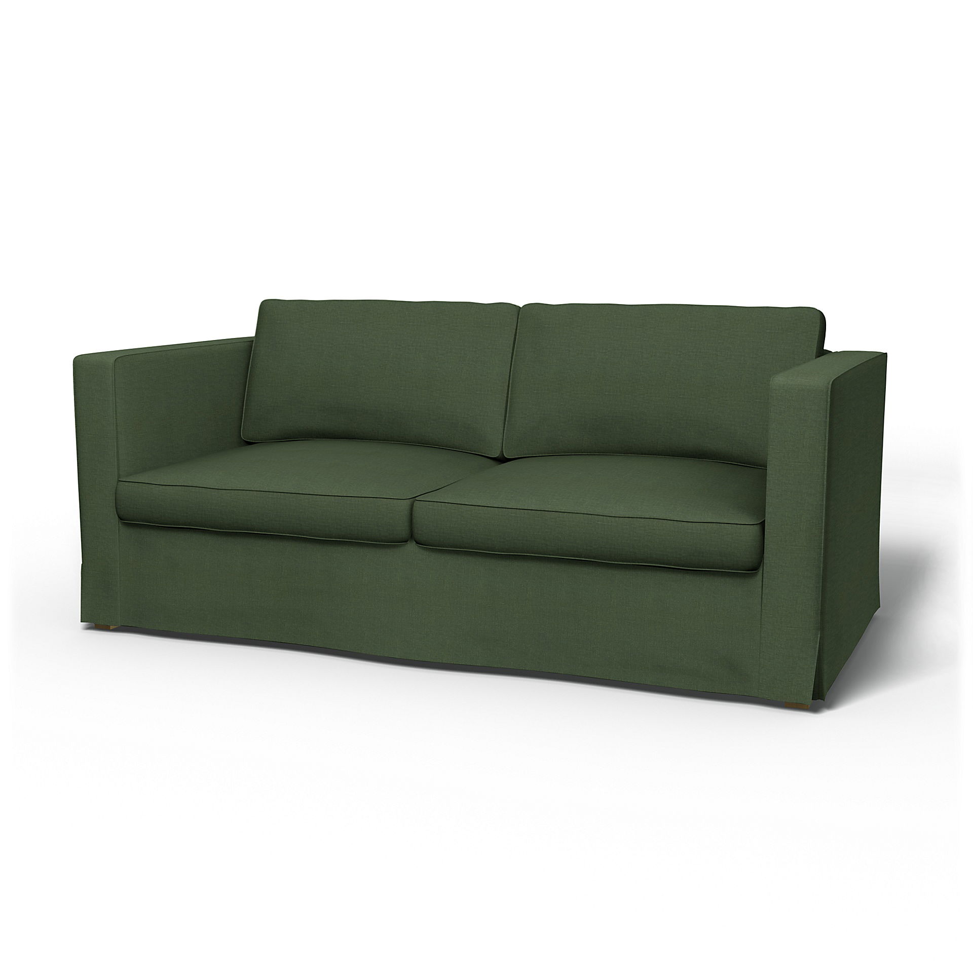 IKEA - Karlanda Sofa Bed Cover, Moss, Linen - Bemz