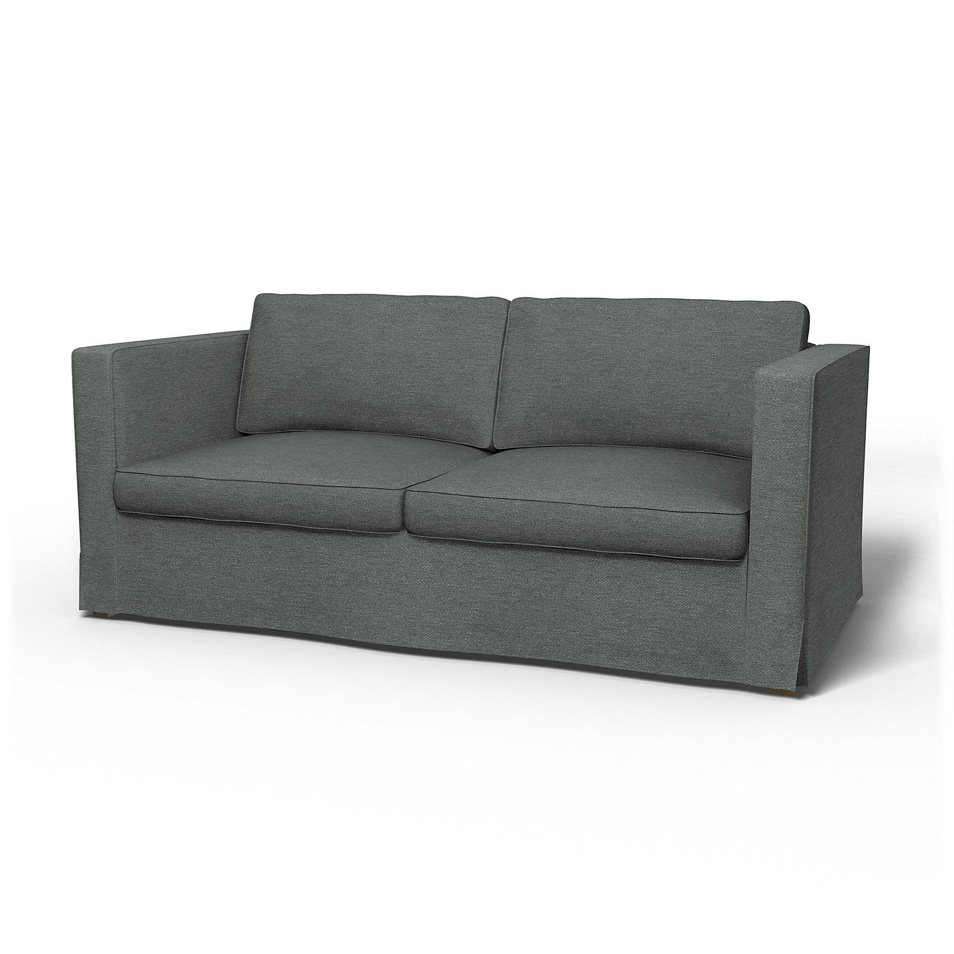 IKEA - Karlanda Sofa Bed Cover, Laurel, Boucle & Texture - Bemz