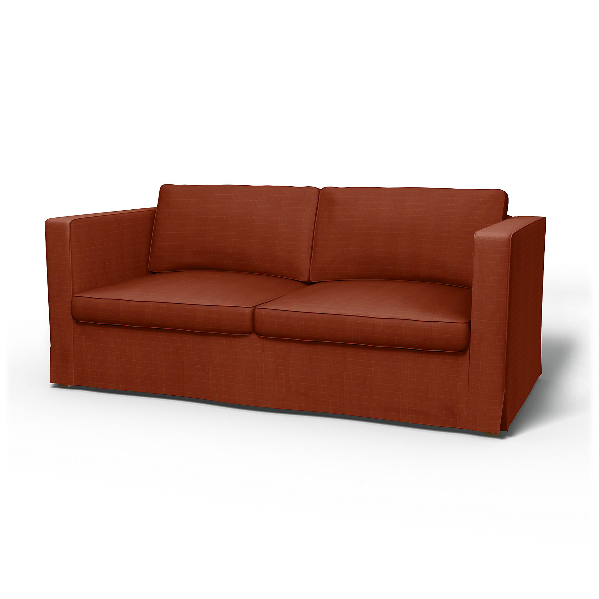 IKEA - Karlanda Sofa Bed Cover, Burnt Sienna, Velvet - Bemz
