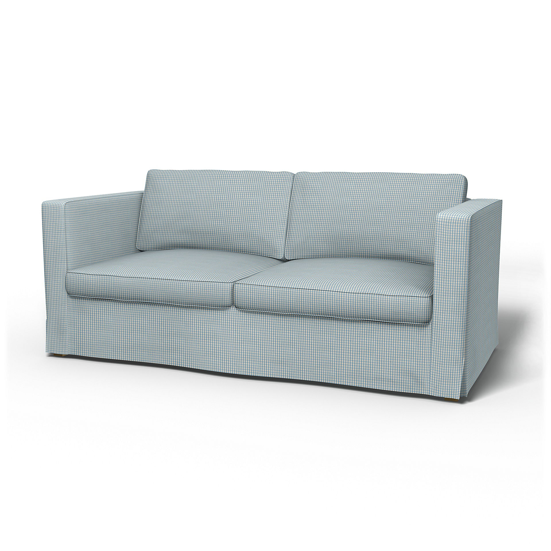 IKEA - Karlanda Sofa Bed Cover, Sky Blue, Cotton - Bemz