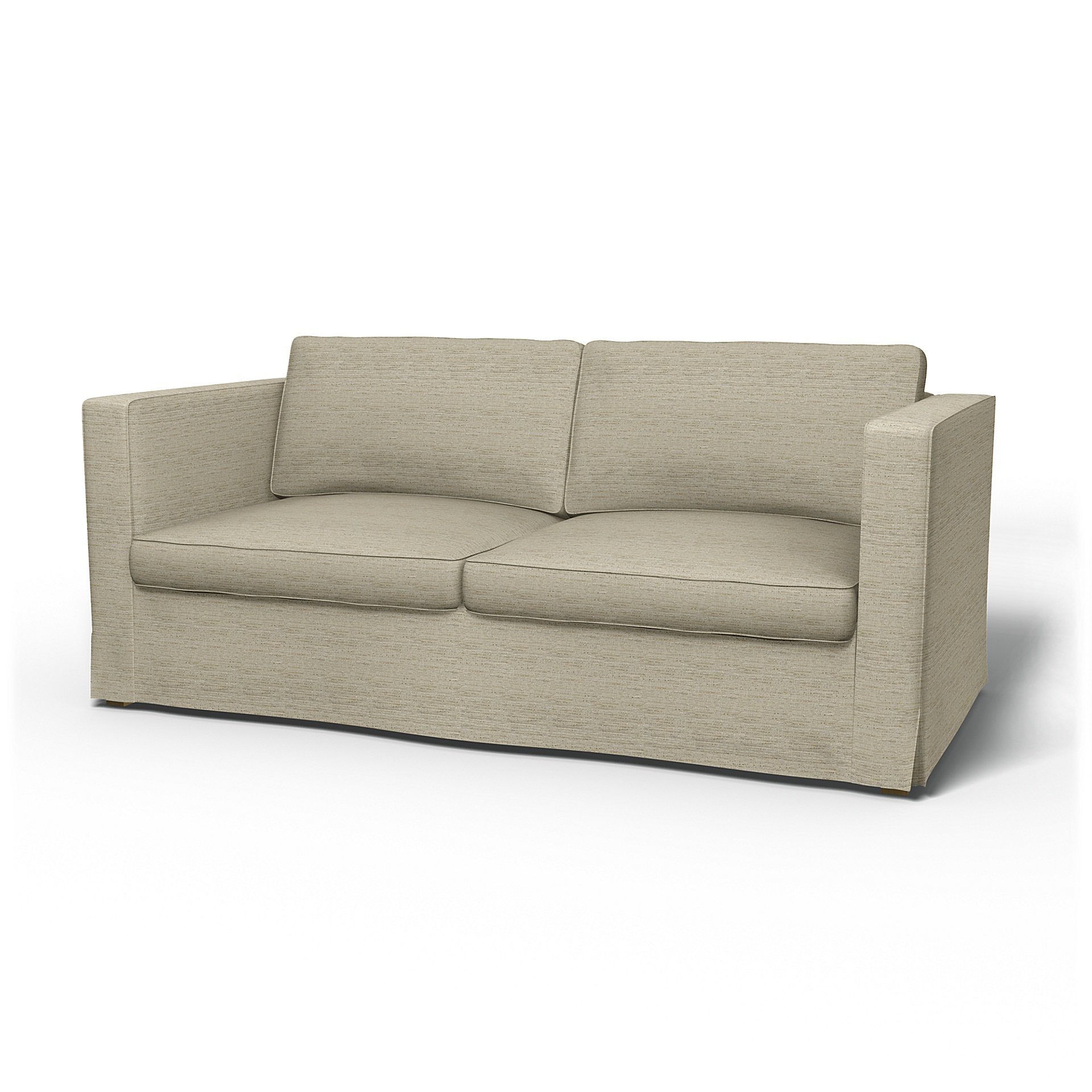 IKEA - Karlanda Sofa Bed Cover, Light Sand, Boucle & Texture - Bemz