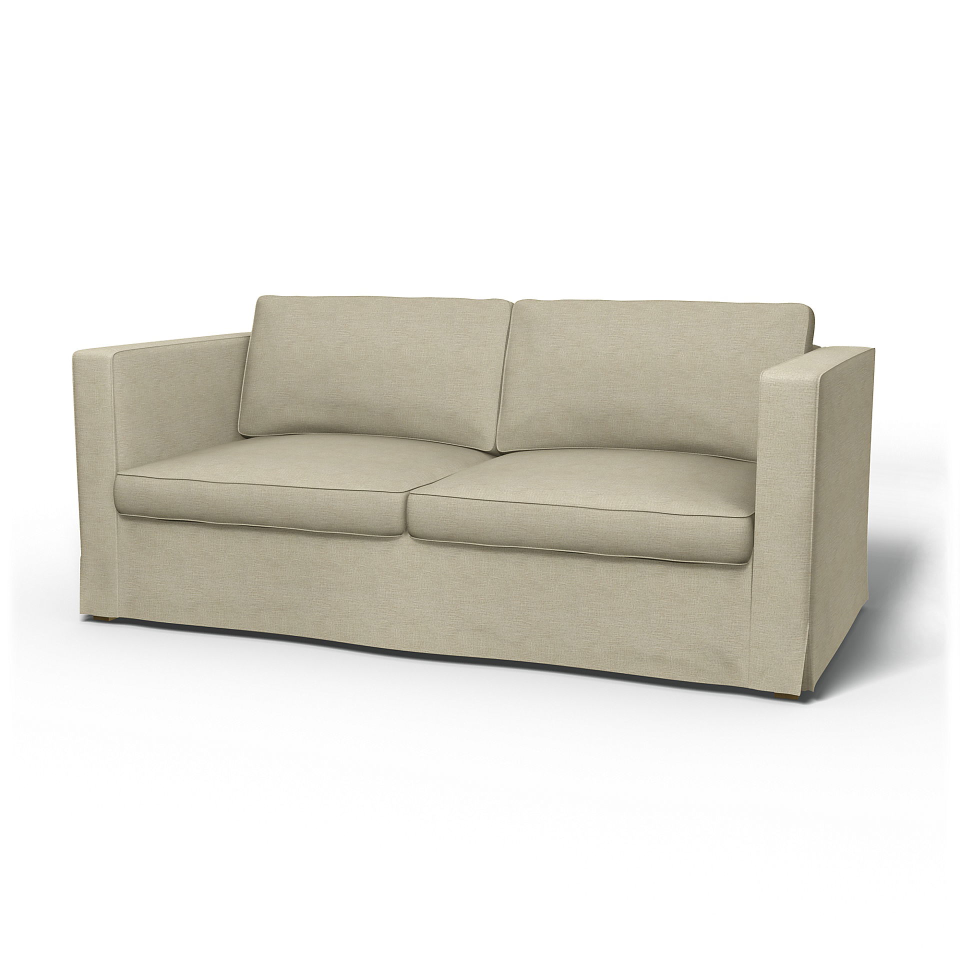 IKEA - Karlanda Sofa Bed Cover, Soft White, Bouclé & Texture - Bemz