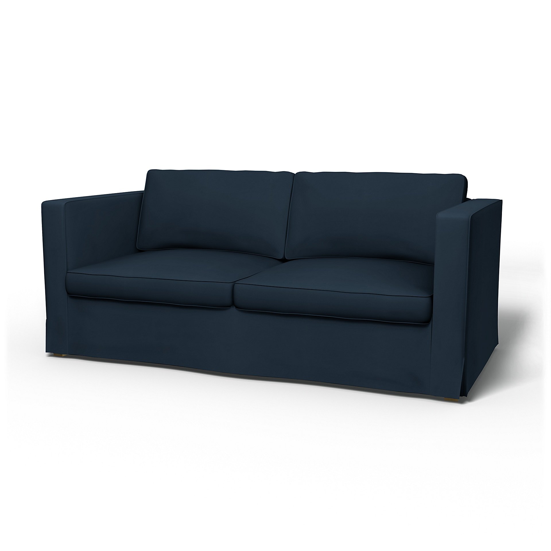 IKEA - Karlanda Sofa Bed Cover, Navy Blue, Cotton - Bemz