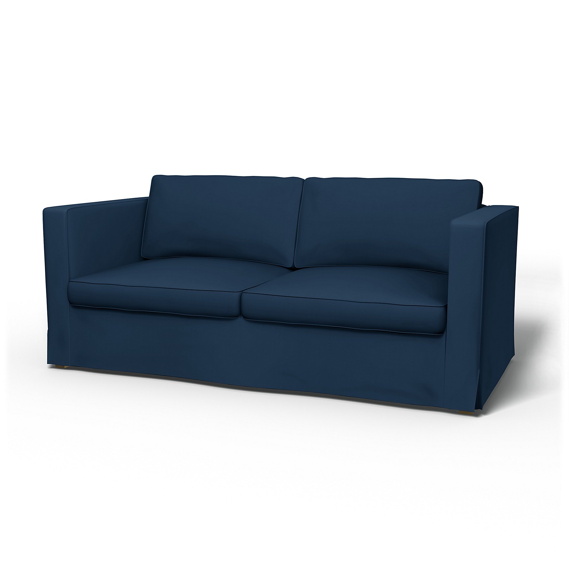 IKEA - Karlanda Sofa Bed Cover, Deep Navy Blue, Cotton - Bemz