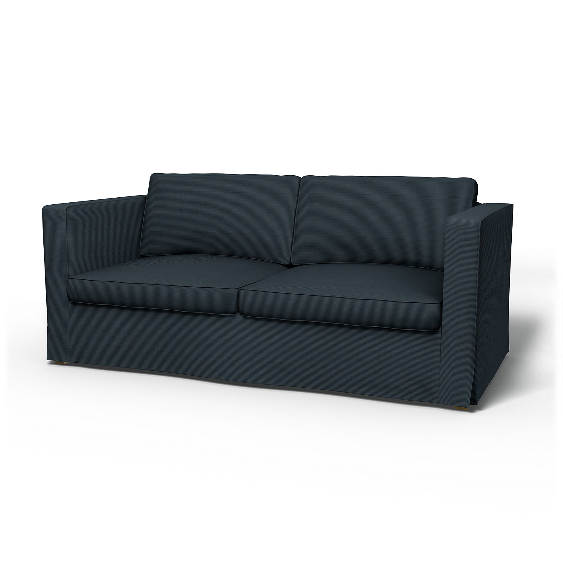 IKEA - Karlanda Sofa Bed Cover, Orion Blue, Corduroy - Bemz