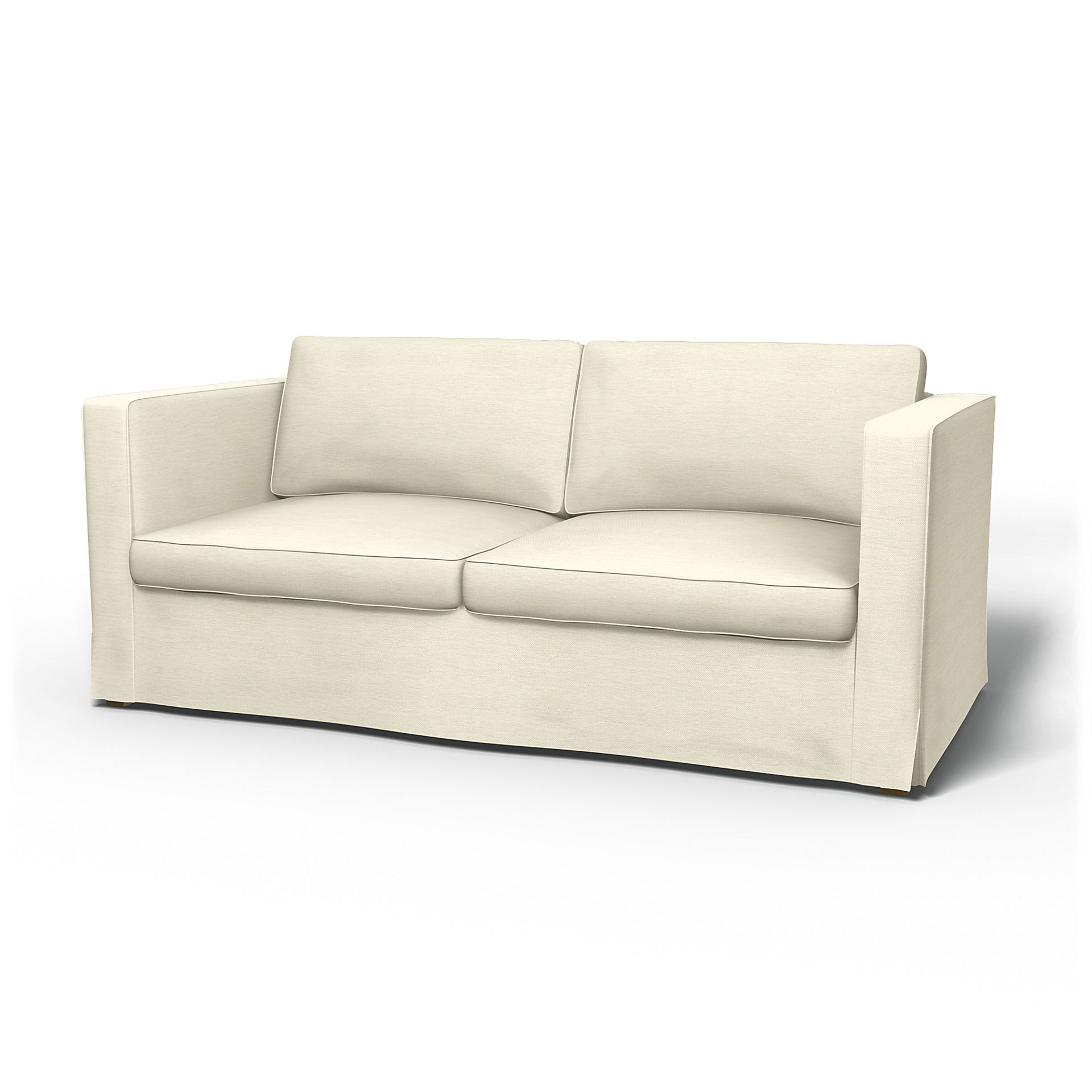 IKEA - Överdrag till Karlanda bäddsoffa, Sand Beige, Bomull - Bemz