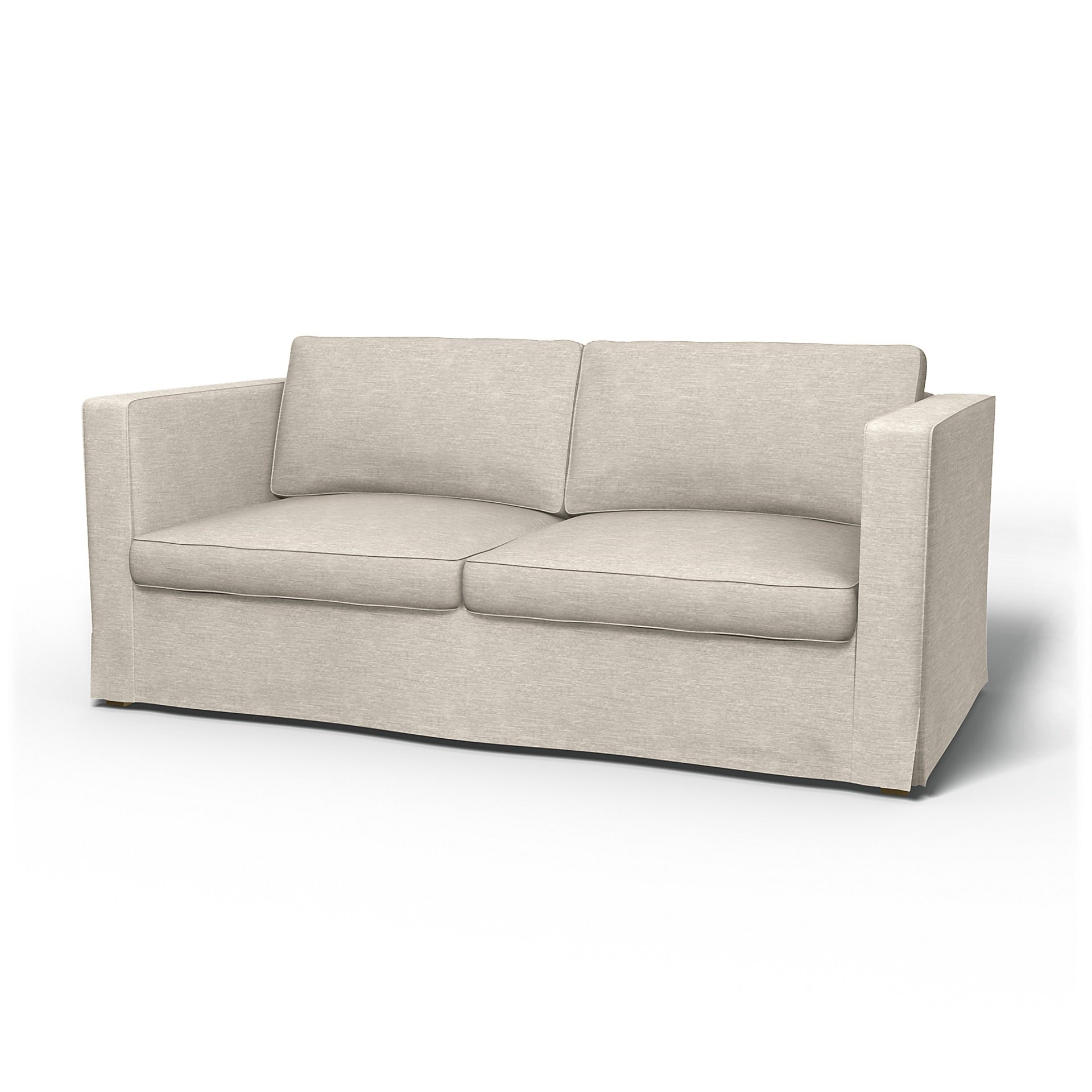 IKEA - Karlanda Sofa Bed Cover, Natural White, Velvet - Bemz
