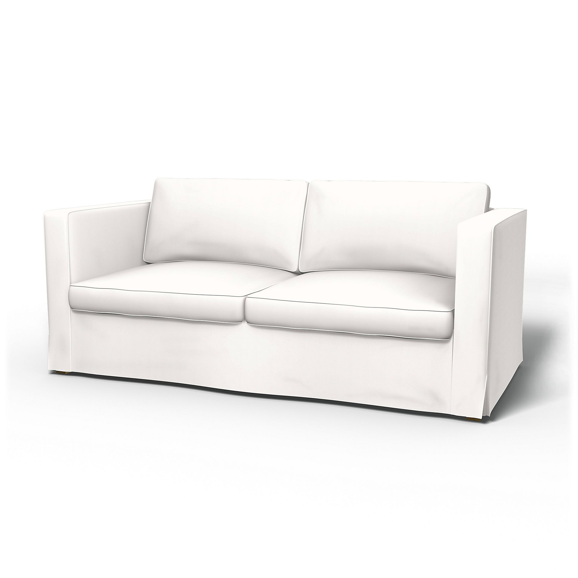 IKEA - Karlanda Sofa Bed Cover, Soft White, Linen - Bemz