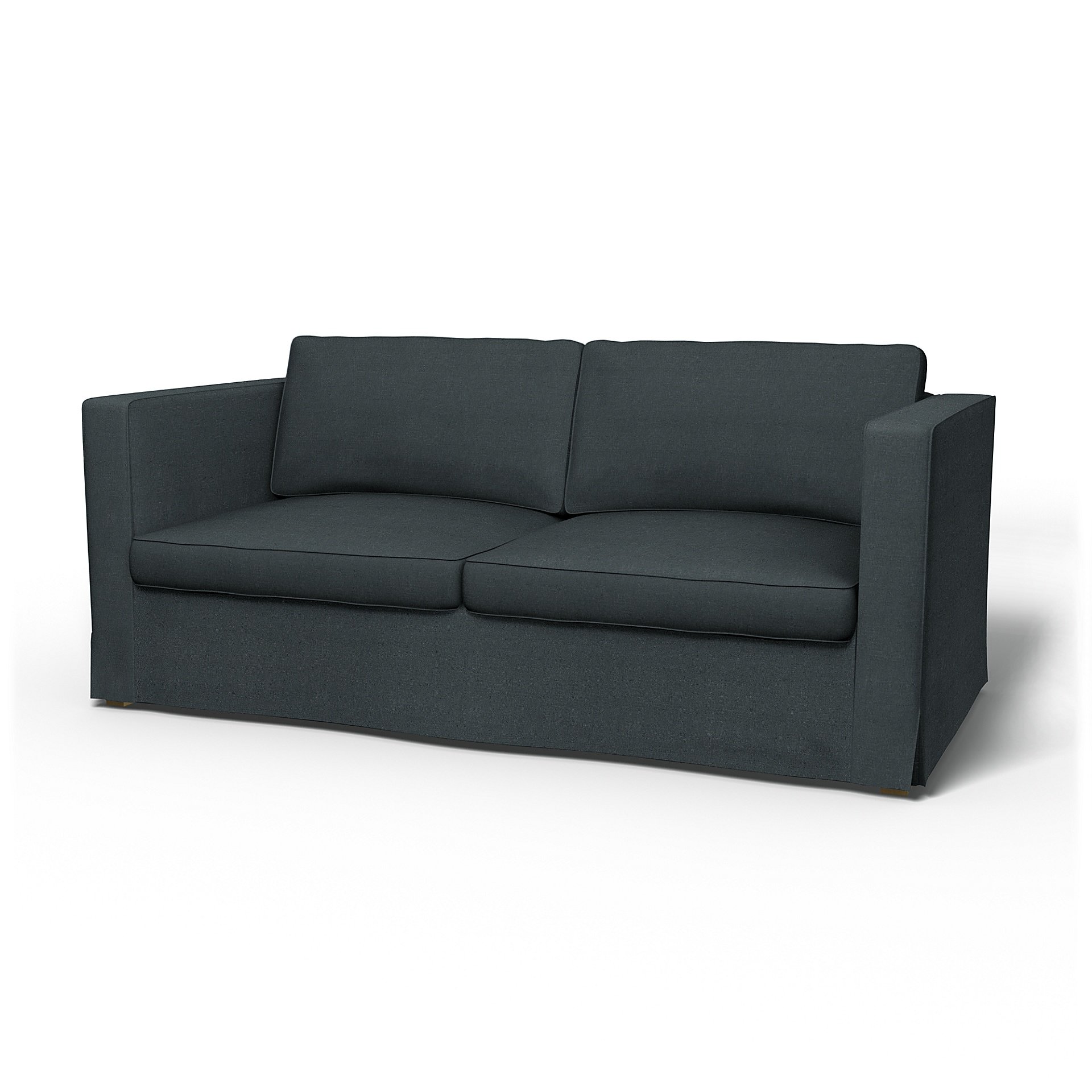 IKEA - Karlanda Sofa Bed Cover, Graphite Grey, Linen - Bemz