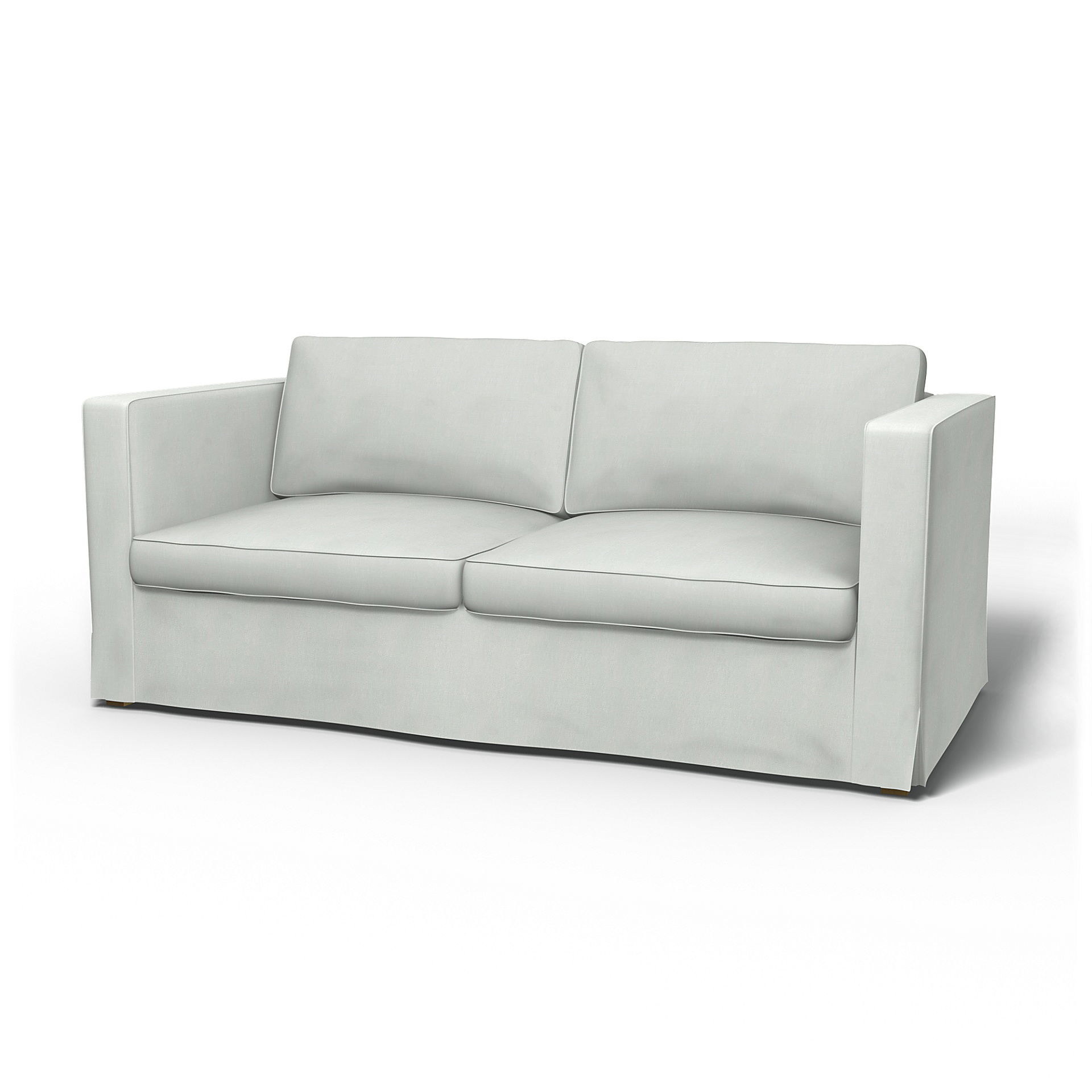 IKEA - Karlanda Sofa Bed Cover, Silver Grey, Linen - Bemz