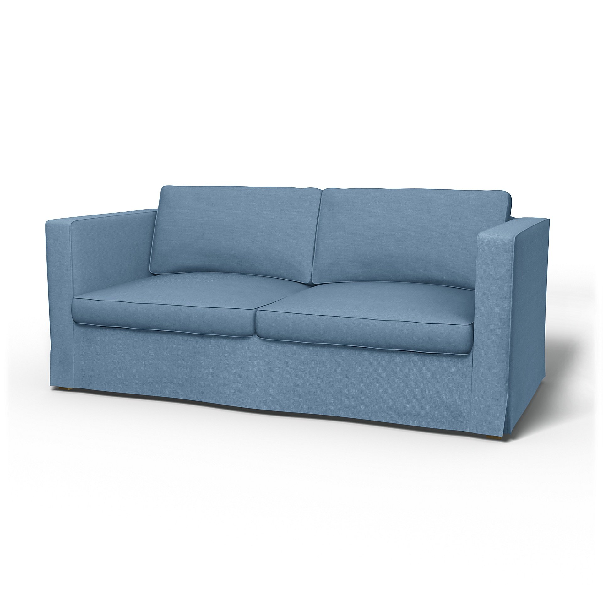 IKEA - Karlanda Sofa Bed Cover, Vintage Blue, Linen - Bemz