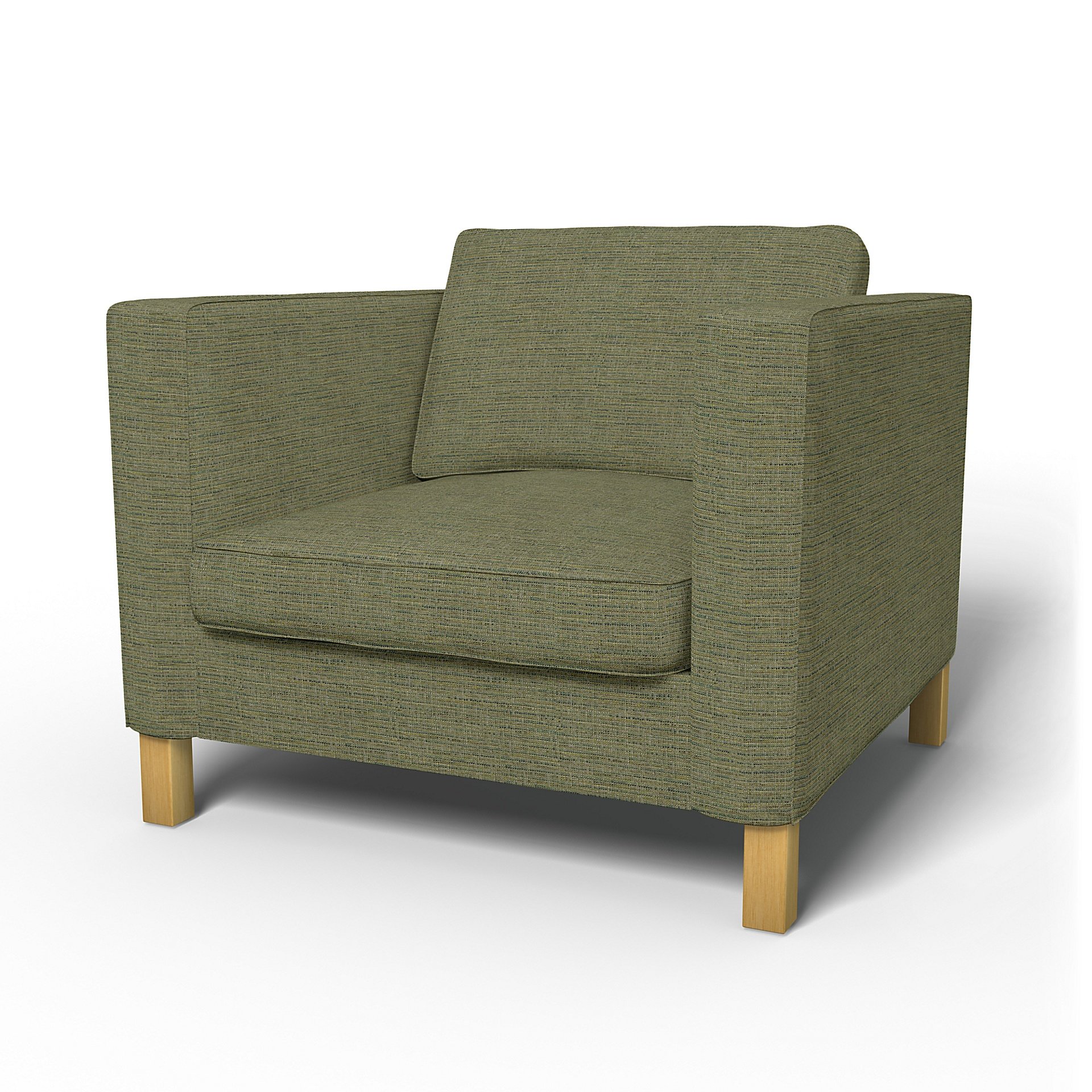 IKEA - Karlanda Armchair Cover, Meadow Green, Boucle & Texture - Bemz