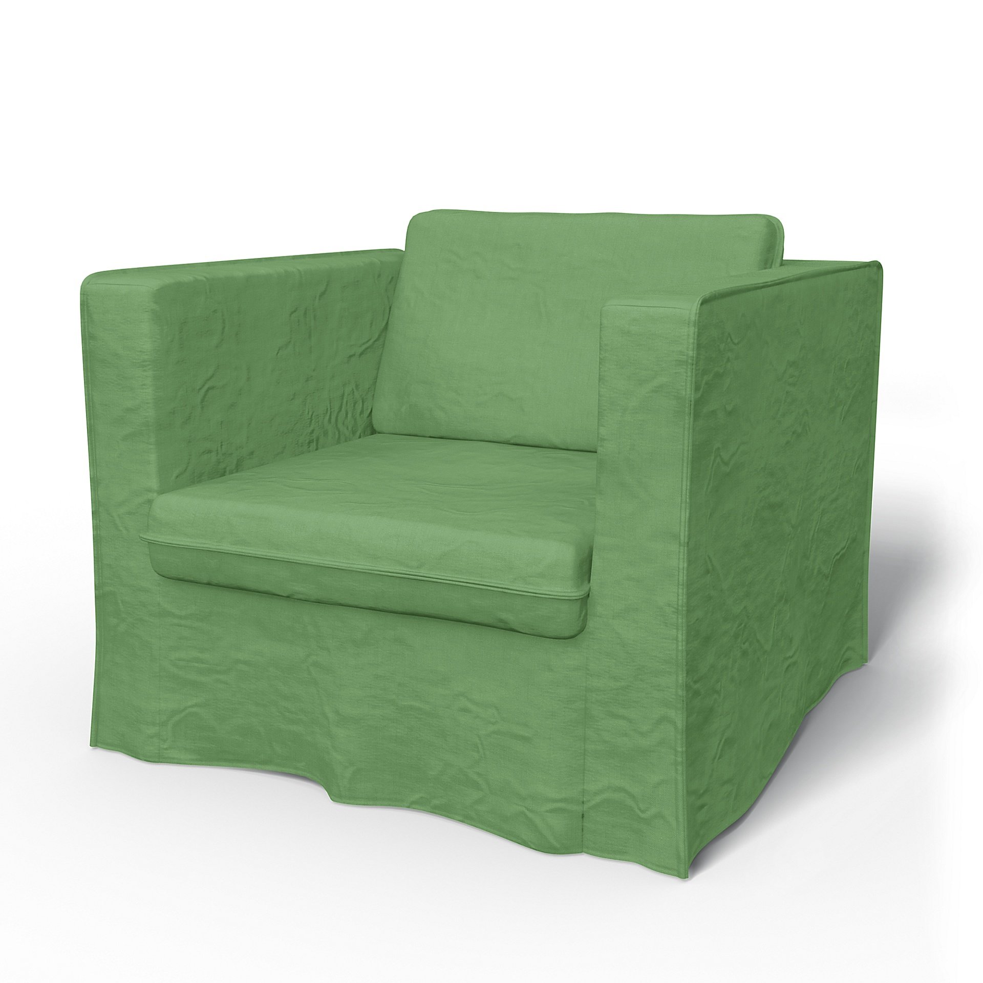 IKEA - Karlanda Armchair Cover, Apple Green, Linen - Bemz