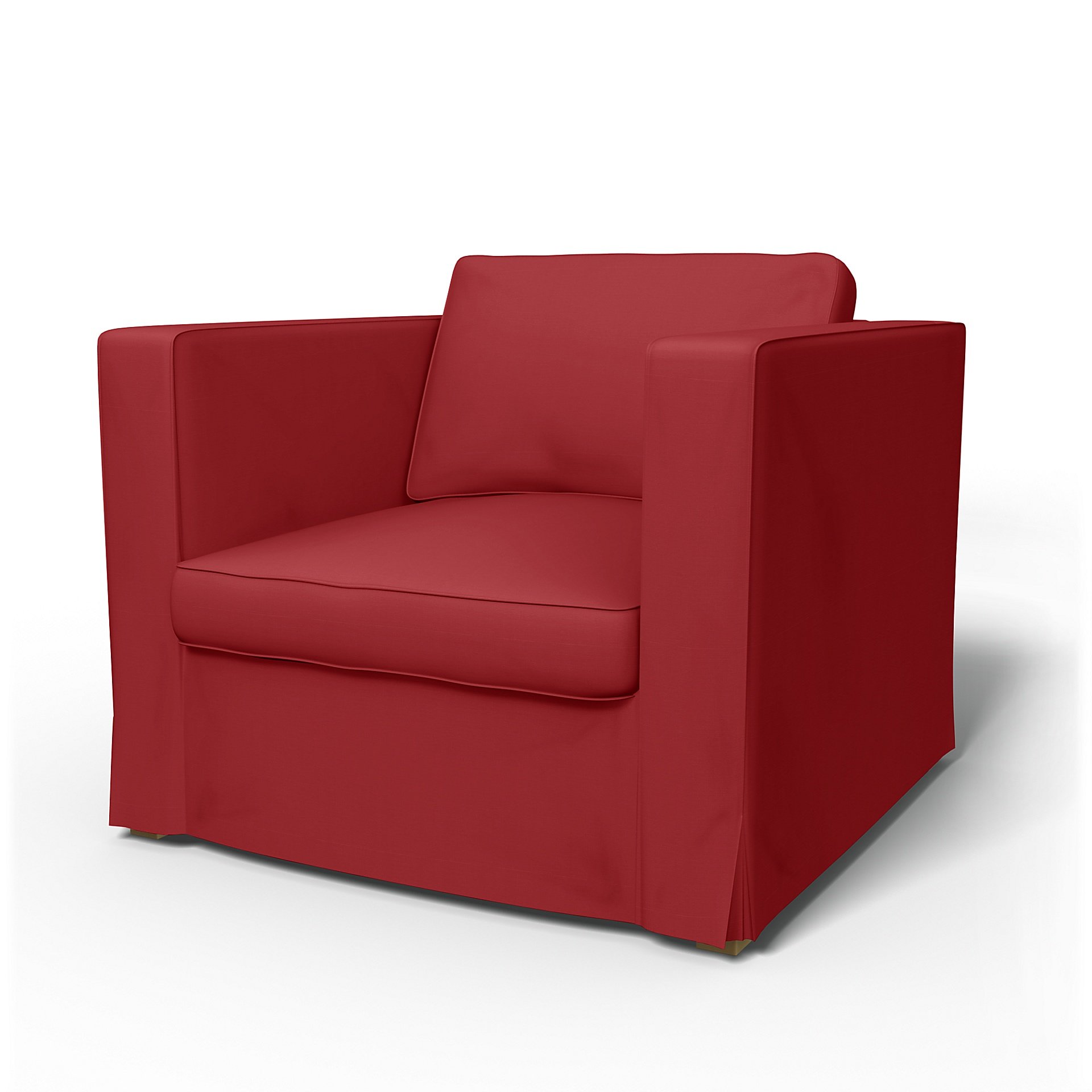 IKEA - Karlanda Armchair Cover, Scarlet Red, Cotton - Bemz
