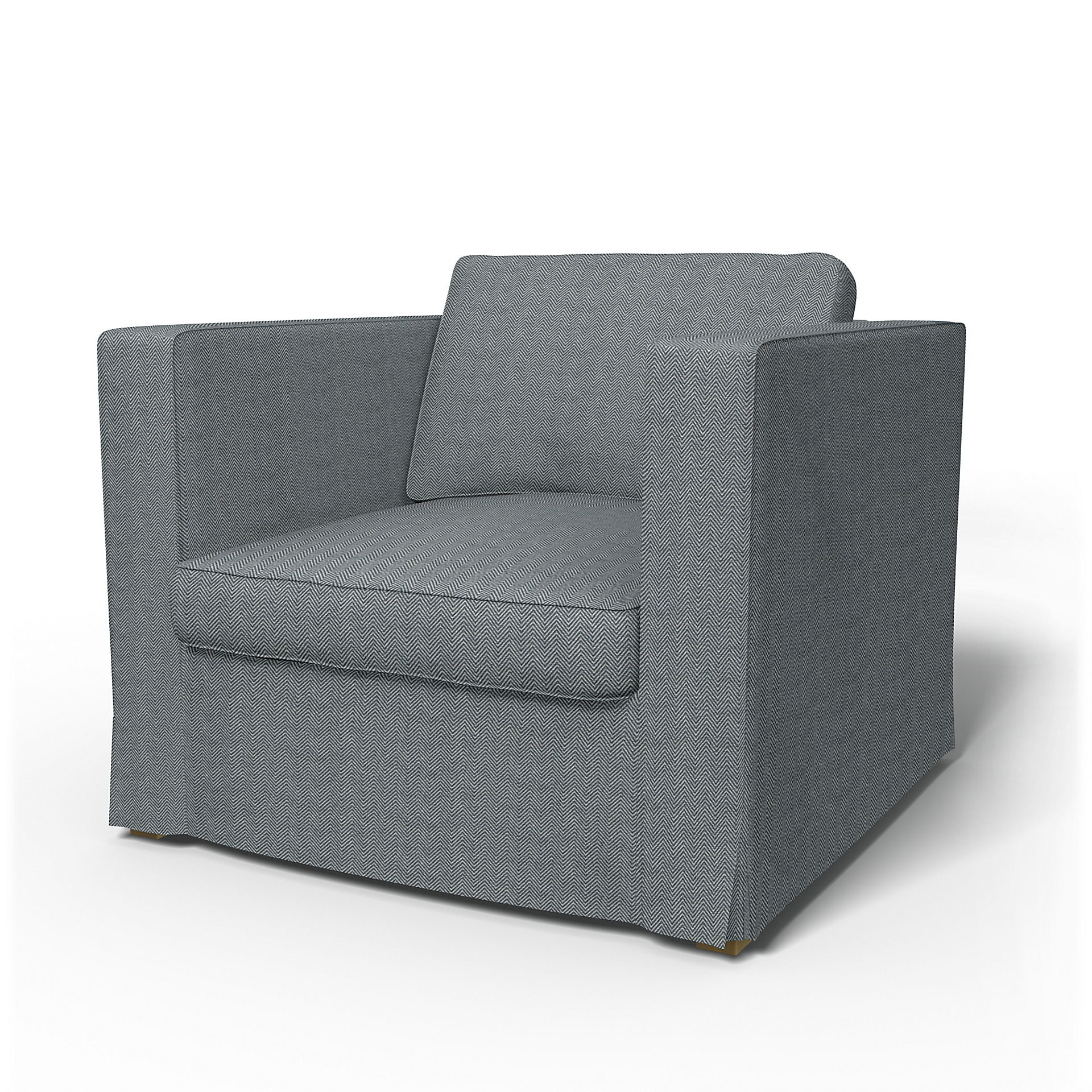 IKEA - Karlanda Armchair Cover, Denim, Cotton - Bemz