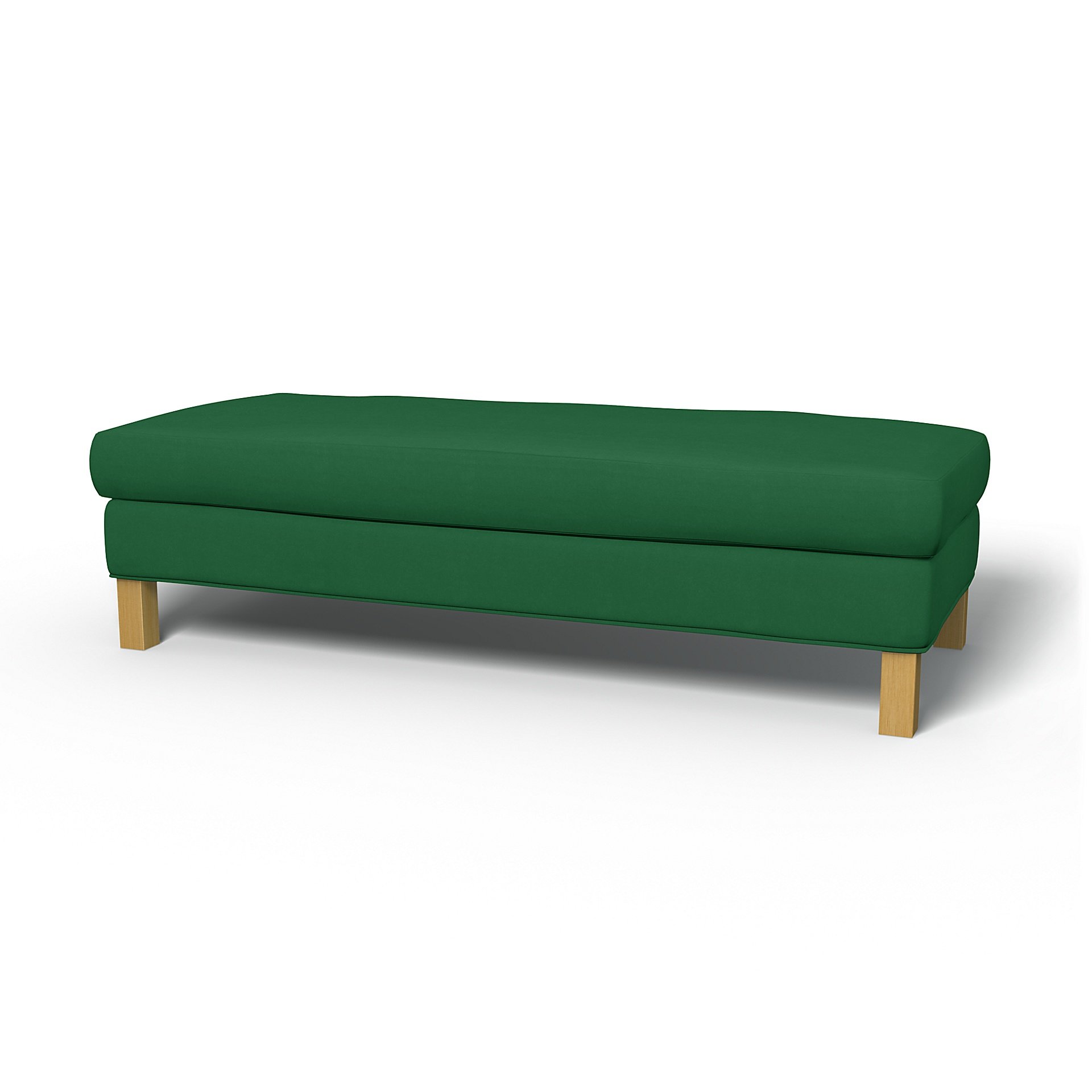 IKEA - Karlanda Bench Cover, Abundant Green, Velvet - Bemz