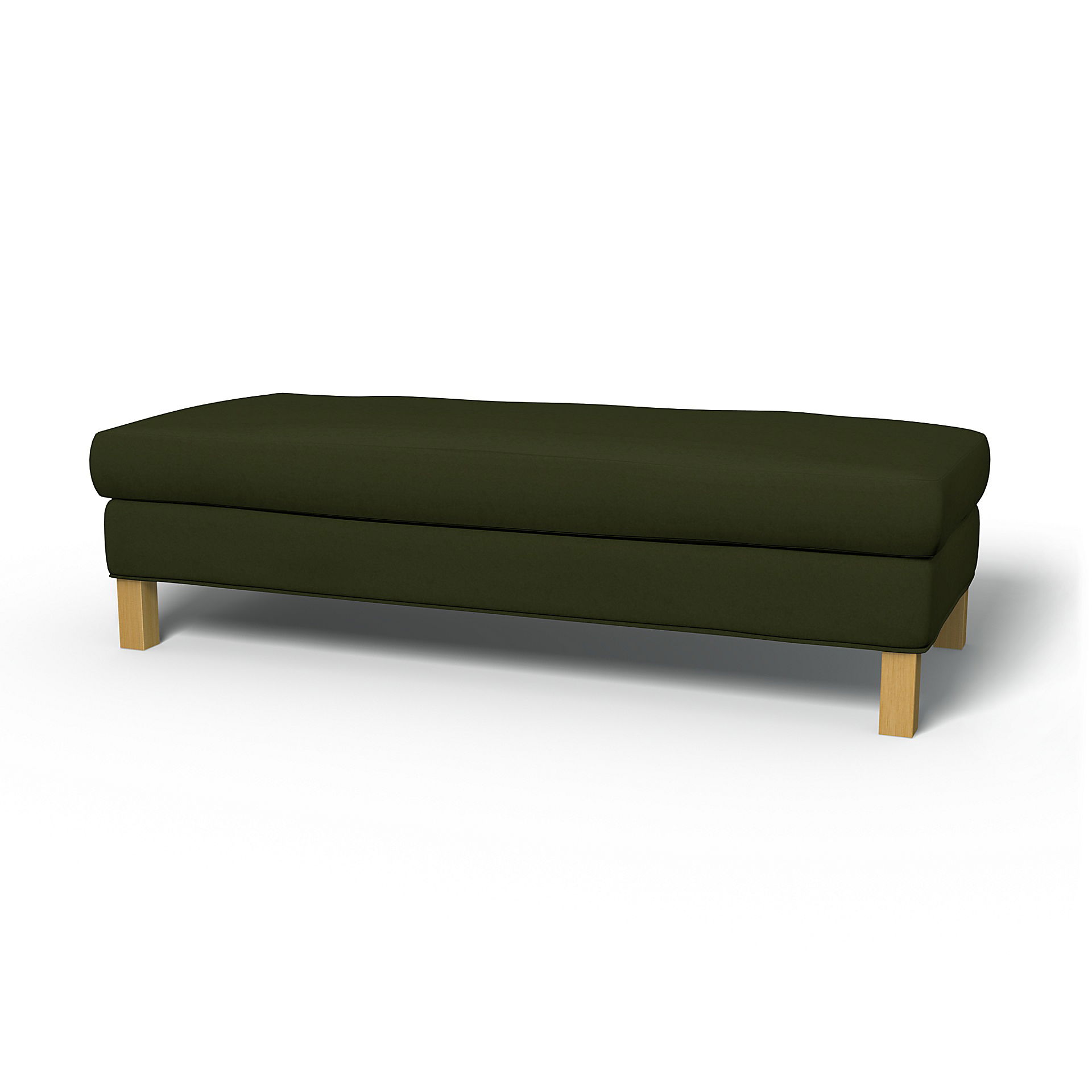 IKEA - Karlanda Bench Cover, Moss, Velvet - Bemz
