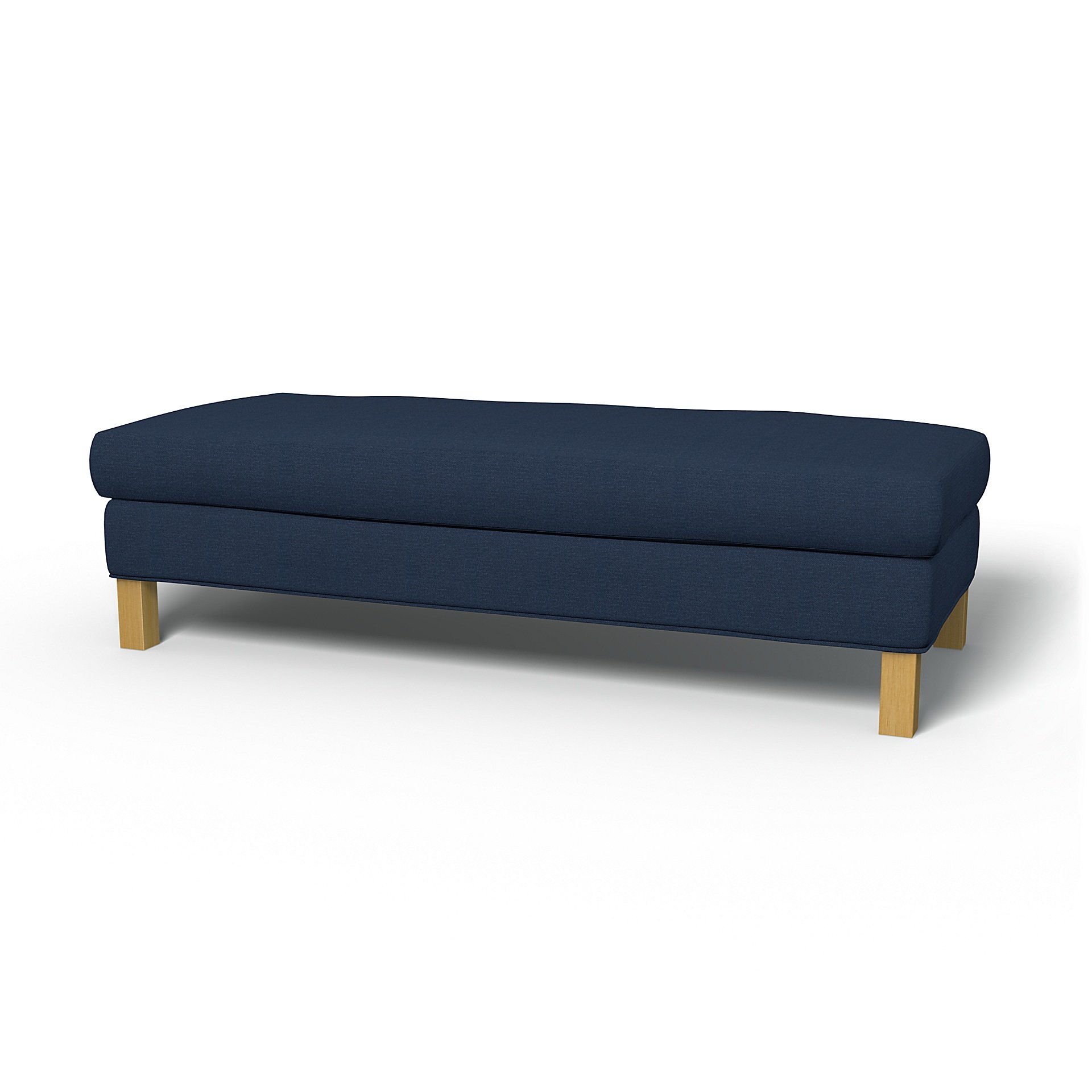 IKEA - Karlanda Bench Cover, Navy Blue, Linen - Bemz