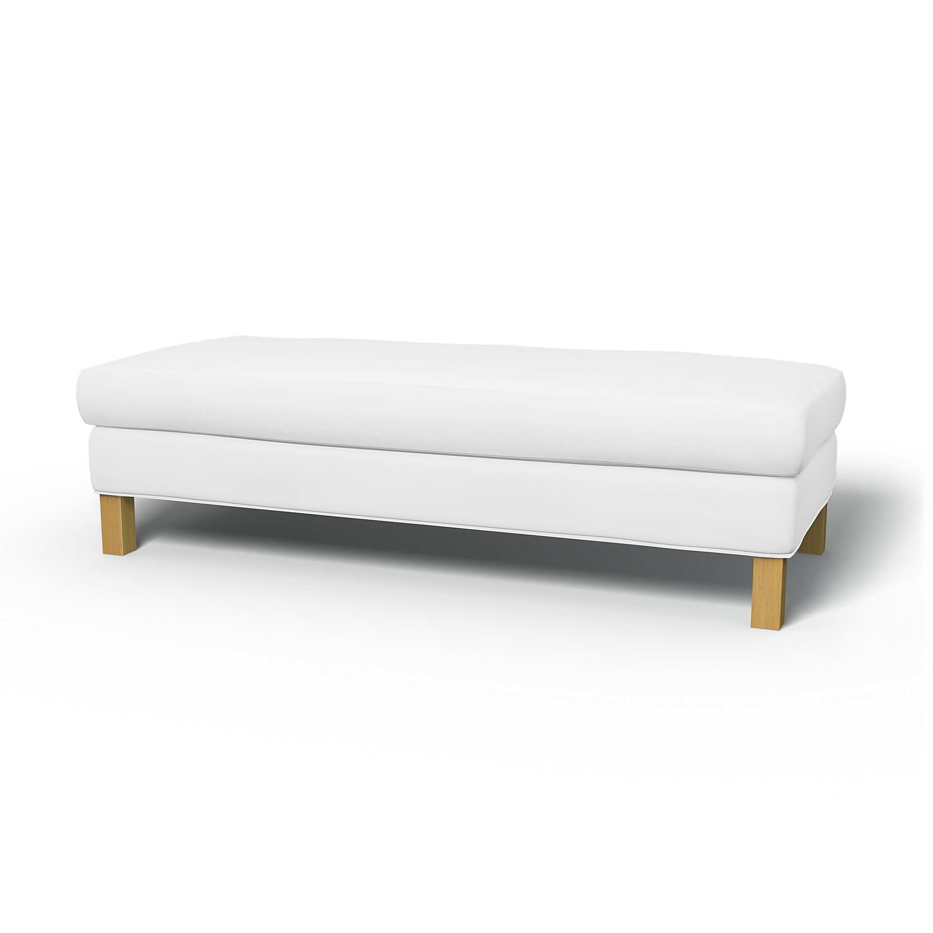 IKEA - Karlanda Bench Cover, Absolute White, Linen - Bemz