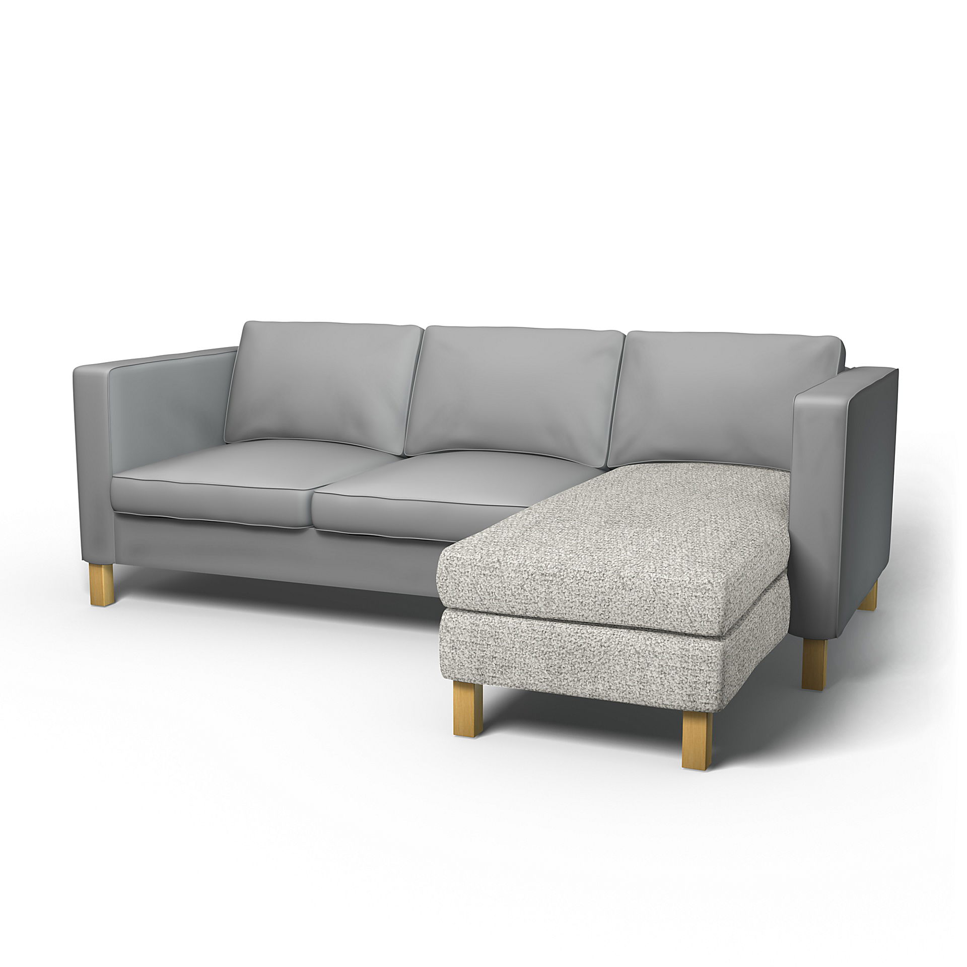 IKEA - Överdrag till Karlanda schäslong påbyggnadsdel, Driftwood, BOUCLÉ & TEXTUR - Bemz