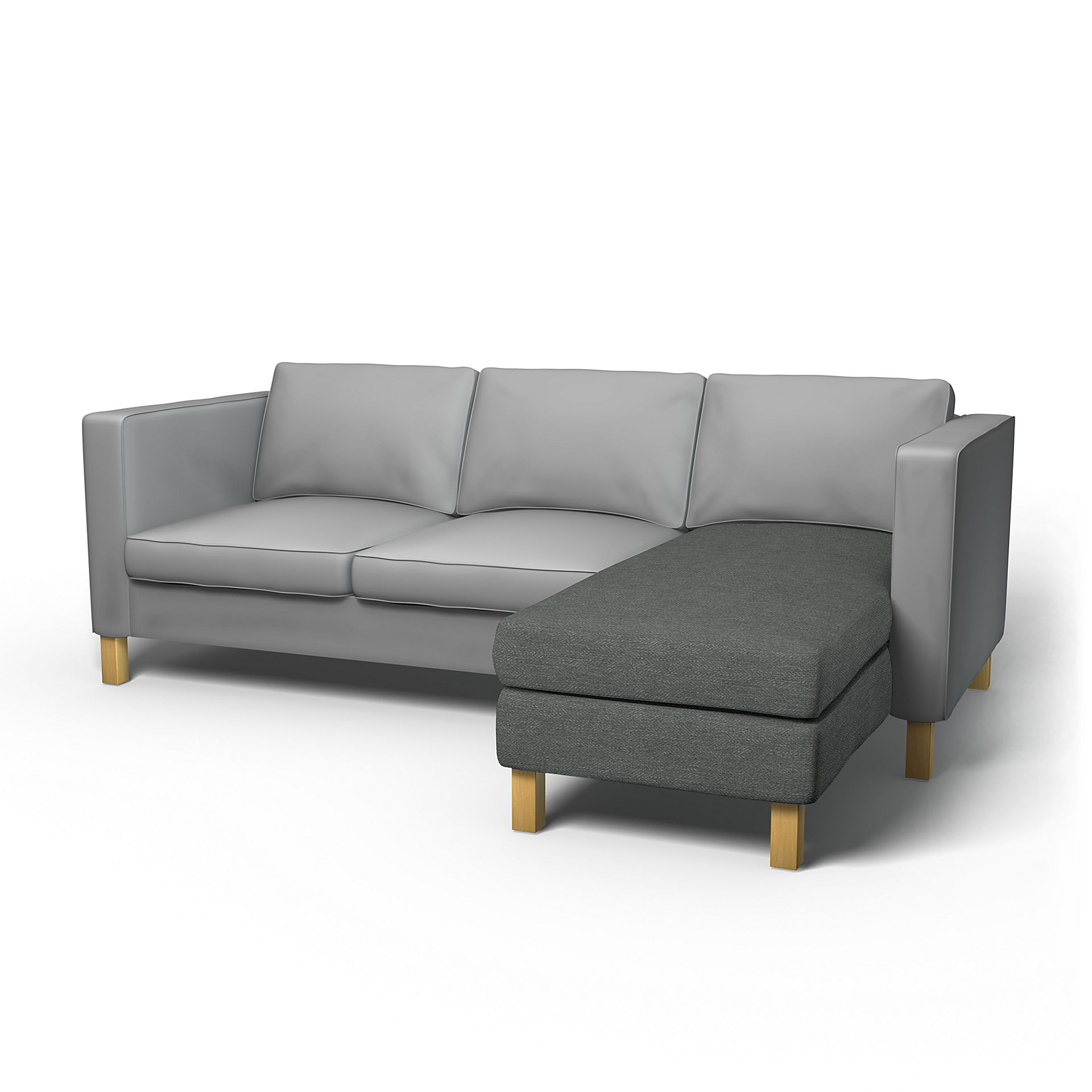 IKEA - Överdrag till Karlanda schäslong påbyggnadsdel, Laurel, BOUCLÉ & TEXTUR - Bemz