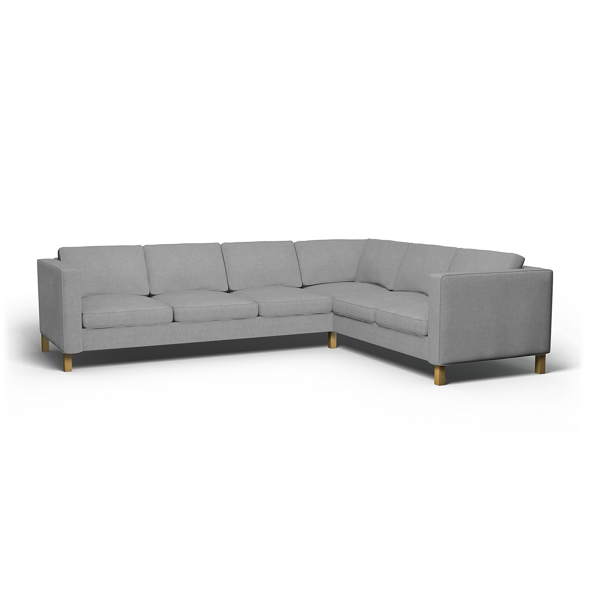 IKEA - Karlanda Corner Sofa Cover (3+2), Graphite, Linen - Bemz