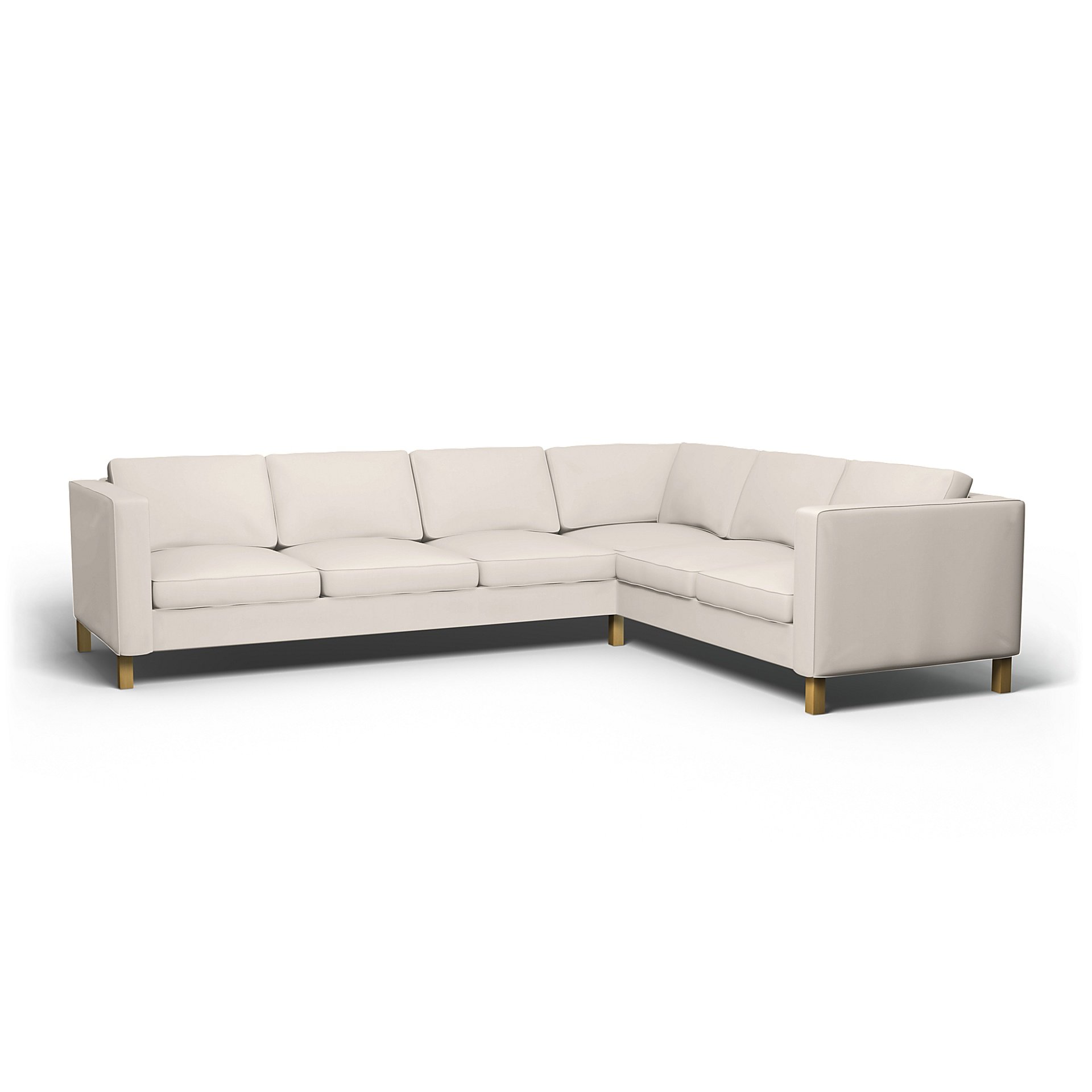 IKEA - Karlanda Corner Sofa Cover (3+2), Soft White, Cotton - Bemz