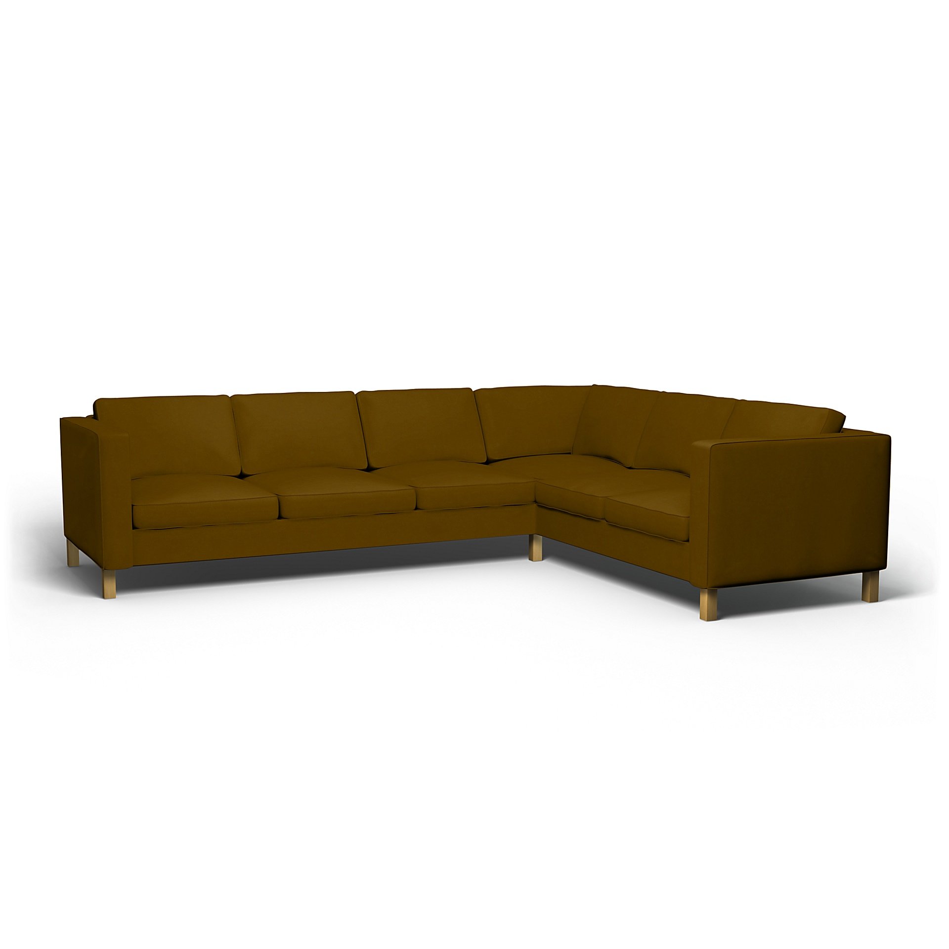 IKEA - Karlanda Corner Sofa Cover (3+2), Turmeric, Velvet - Bemz