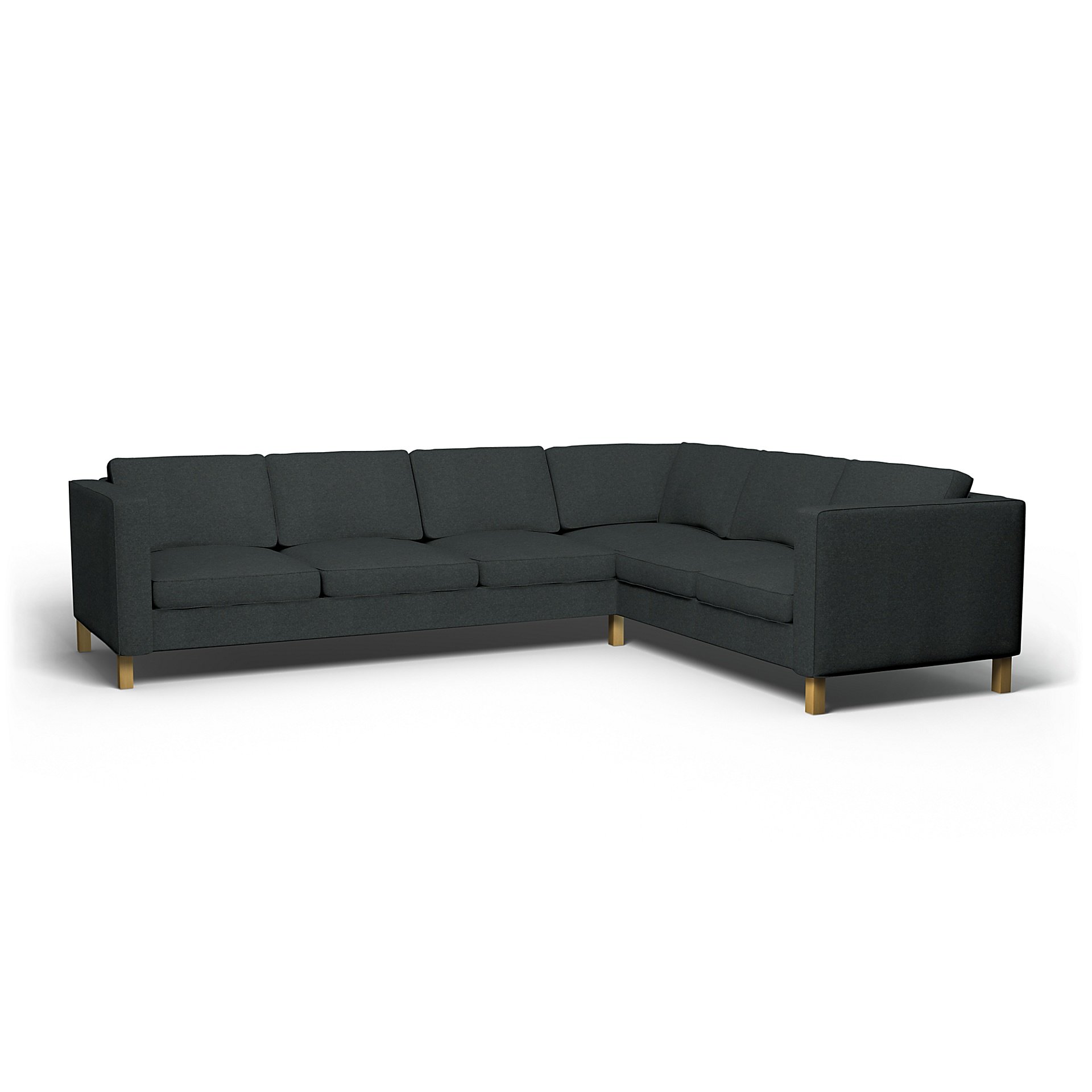 IKEA - Karlanda Corner Sofa Cover (3+2), Stone, Wool - Bemz