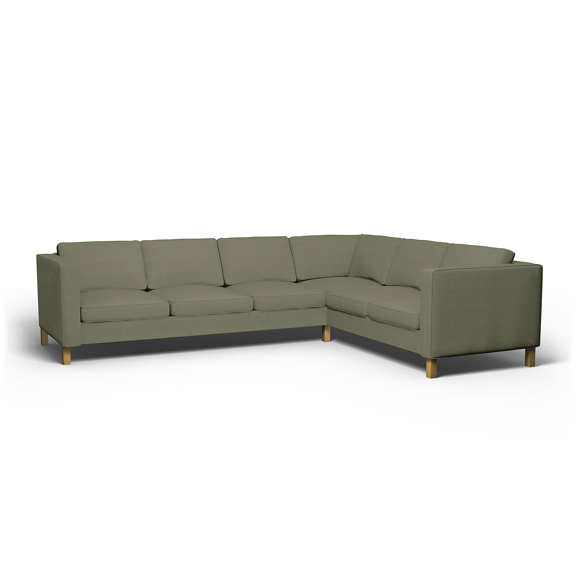 IKEA - Karlanda Corner Sofa Cover (3+2), Sage, Linen - Bemz