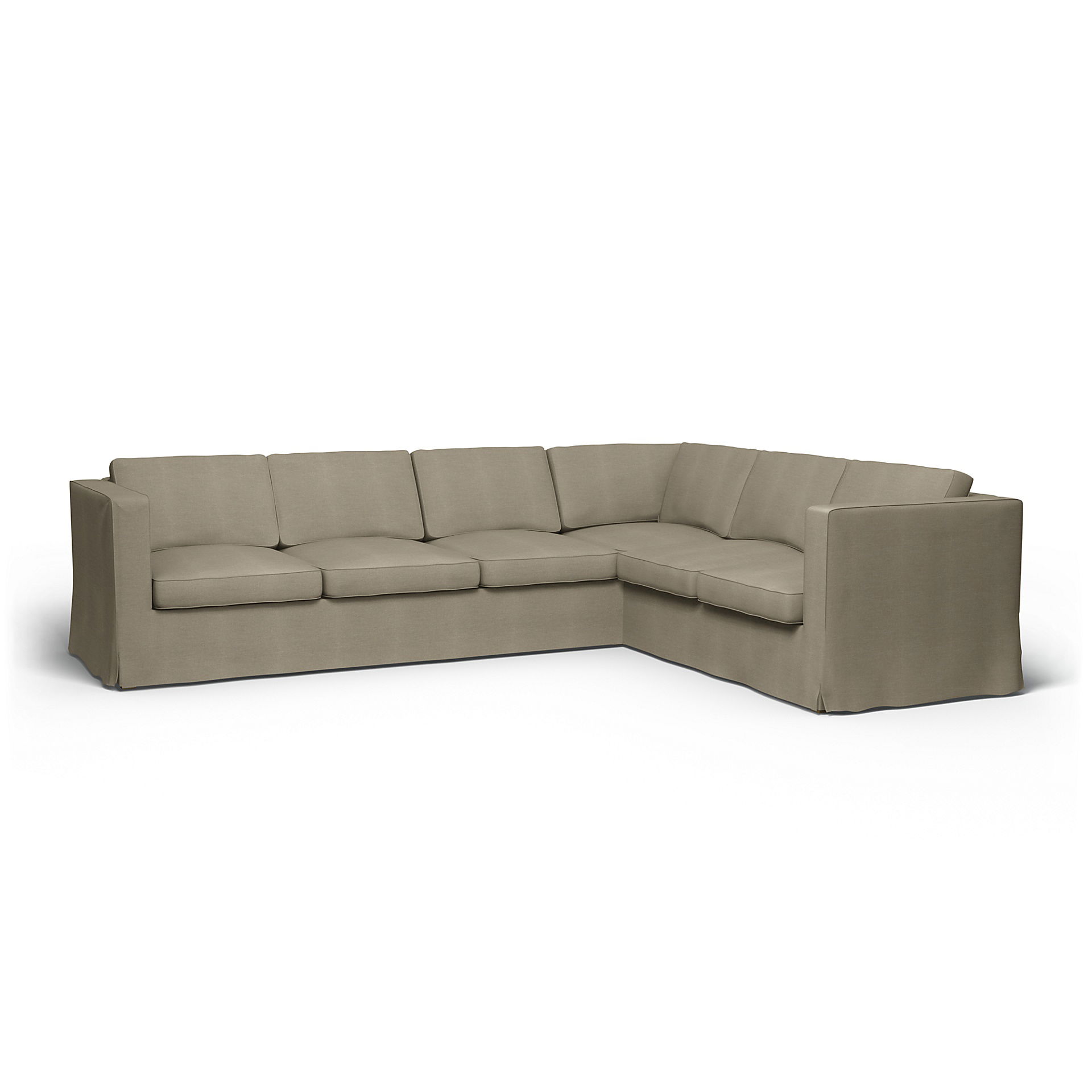 IKEA - Karlanda Corner Sofa Cover (3+2), Natural, Linen - Bemz