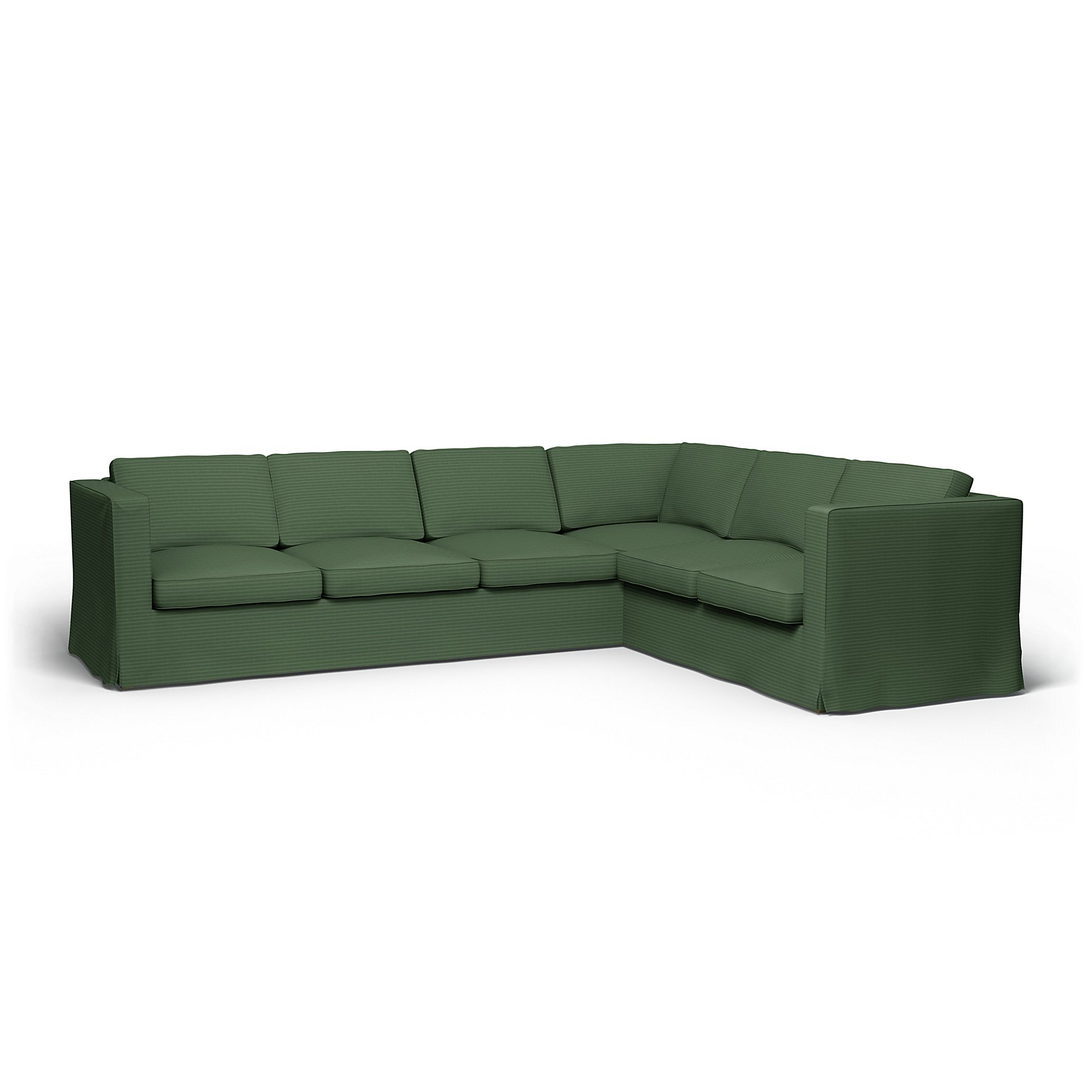 IKEA - Karlanda Corner Sofa Cover (3+2), Palm Green, Corduroy - Bemz