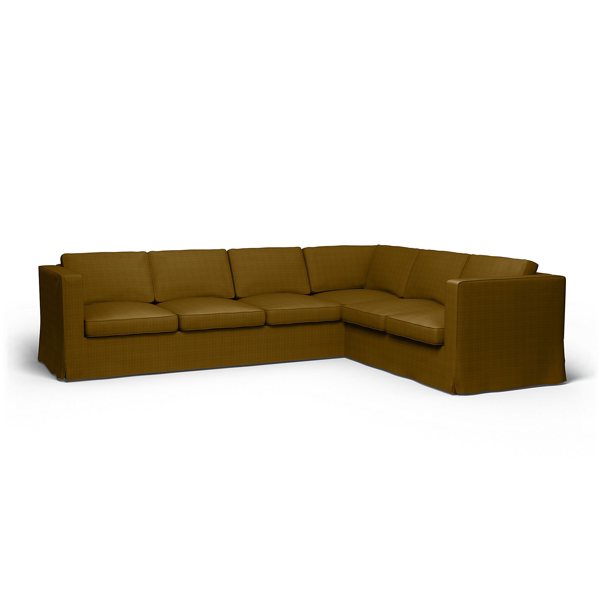 IKEA - Karlanda Corner Sofa Cover (3+2), Turmeric, Velvet - Bemz