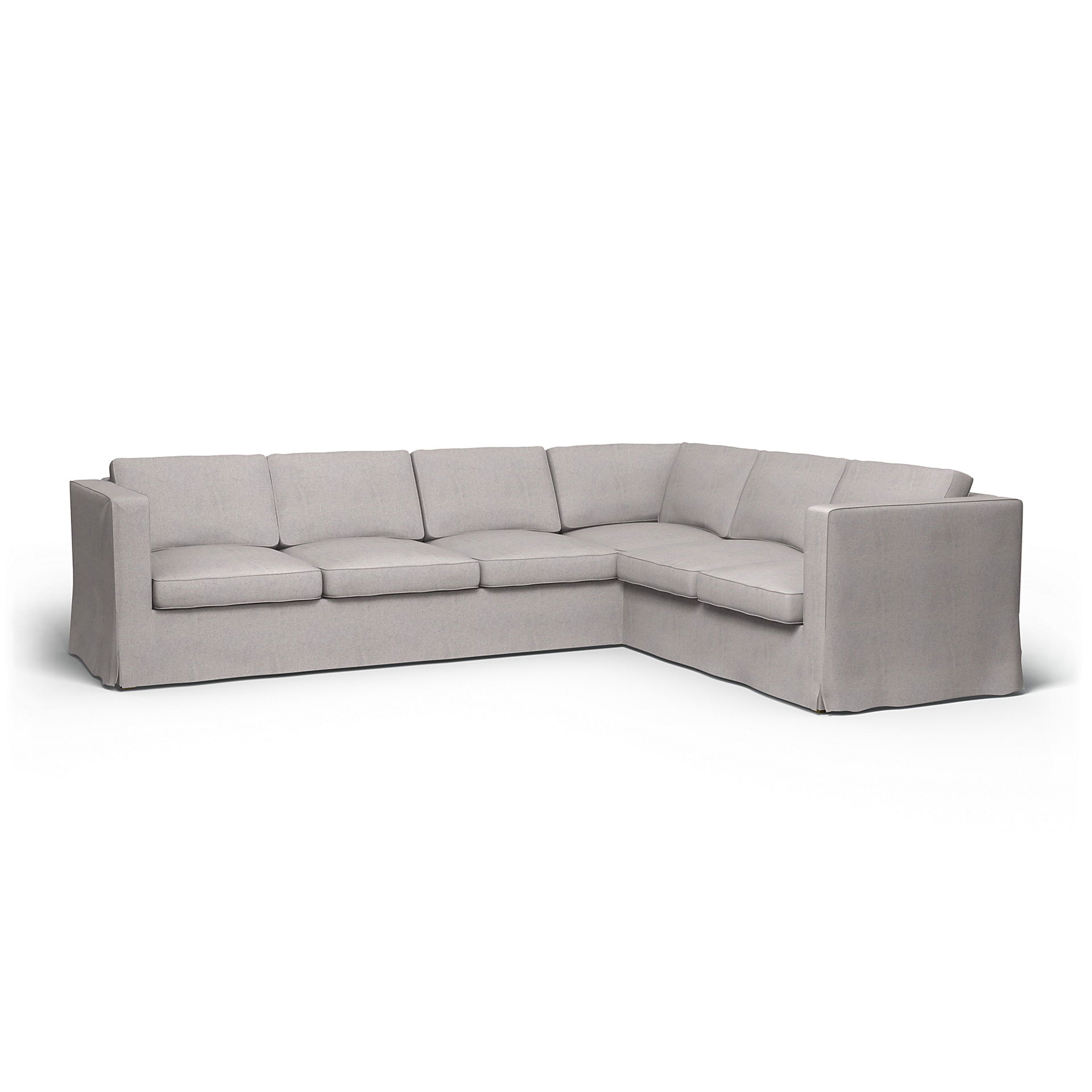 IKEA - Karlanda Corner Sofa Cover (3+2), Natural, Cotton - Bemz
